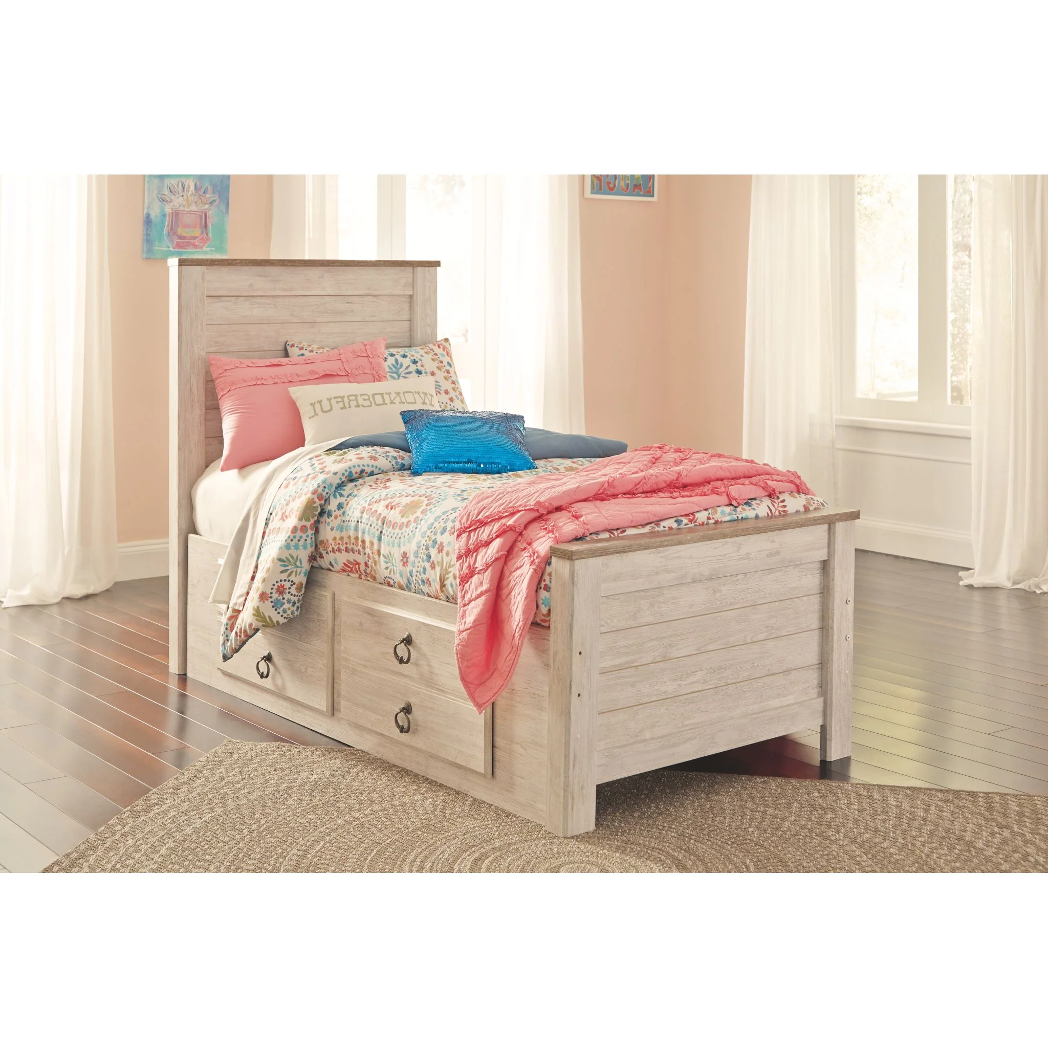 Willowton 5 Piece Bunk Bed Bedroom - Image 3