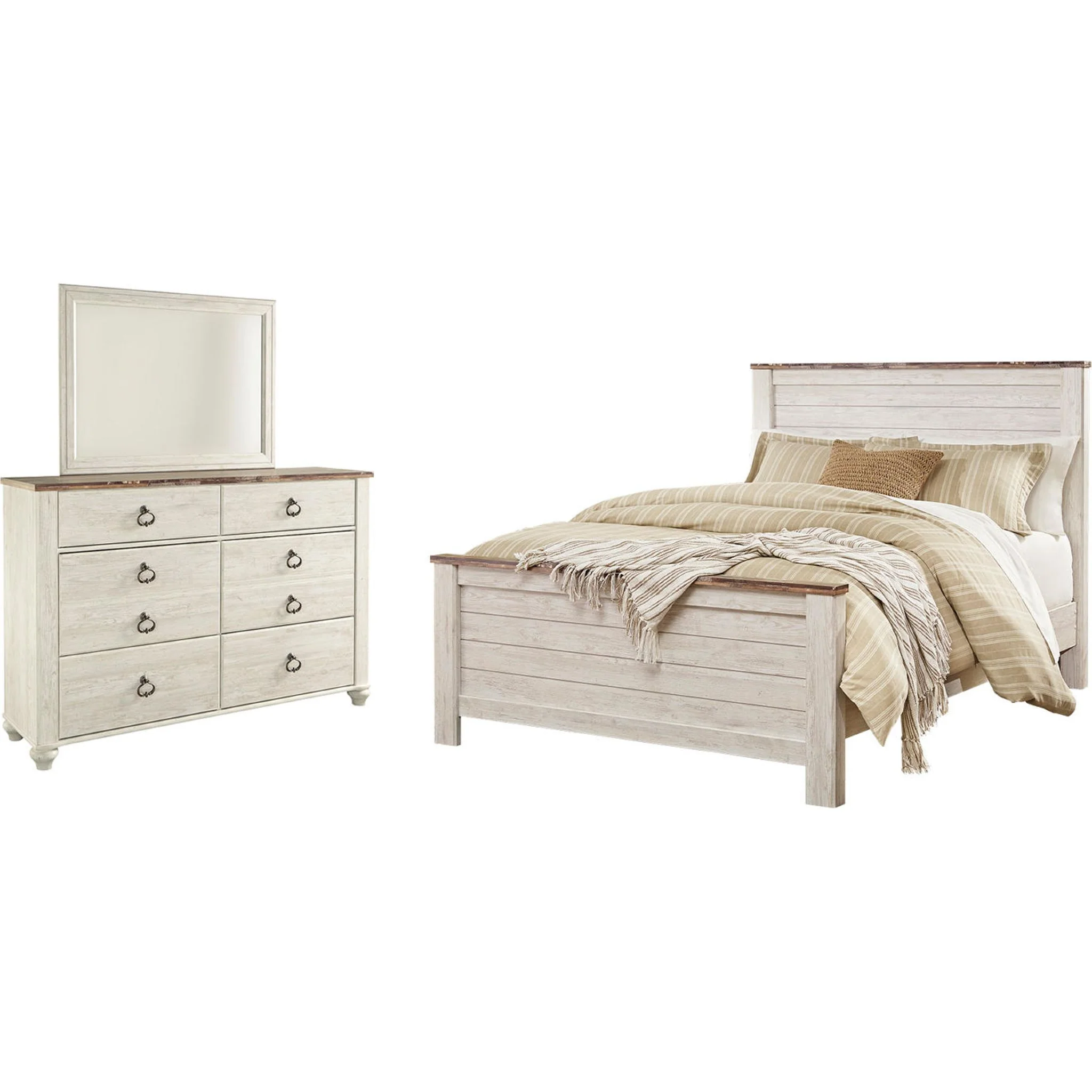 Willowton 5 Piece Panel Bedroom - Image 10