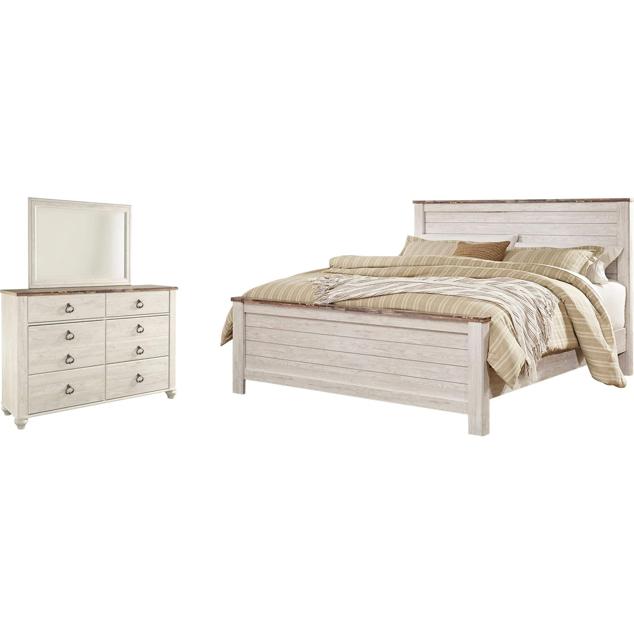 Willowton 5 Piece Panel Bedroom - Image 13