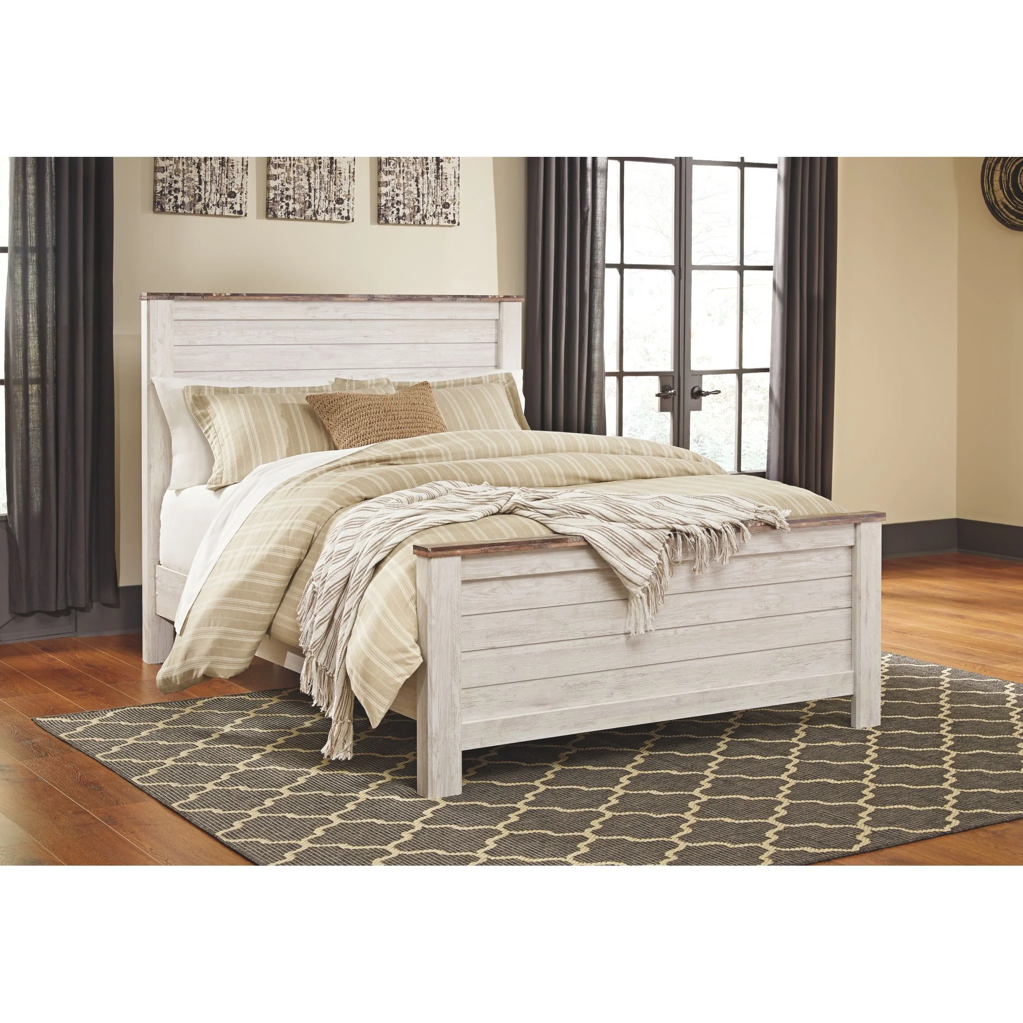 Willowton 5 Piece Panel Bedroom - Image 3
