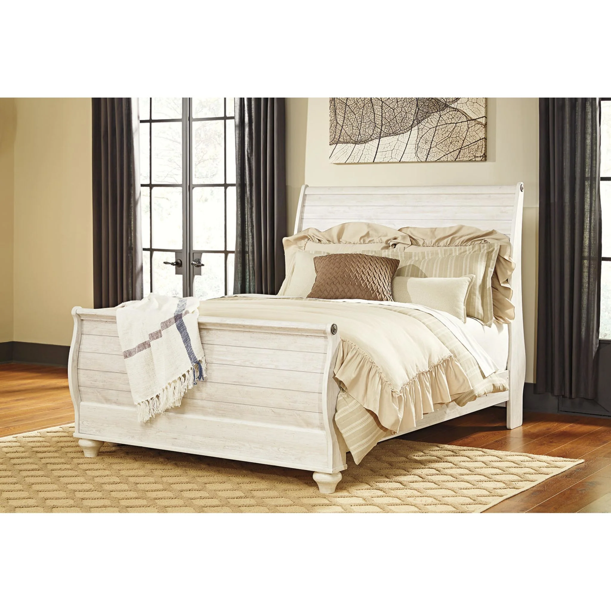 Willowton 5 Piece Sleigh Bedroom - Image 16