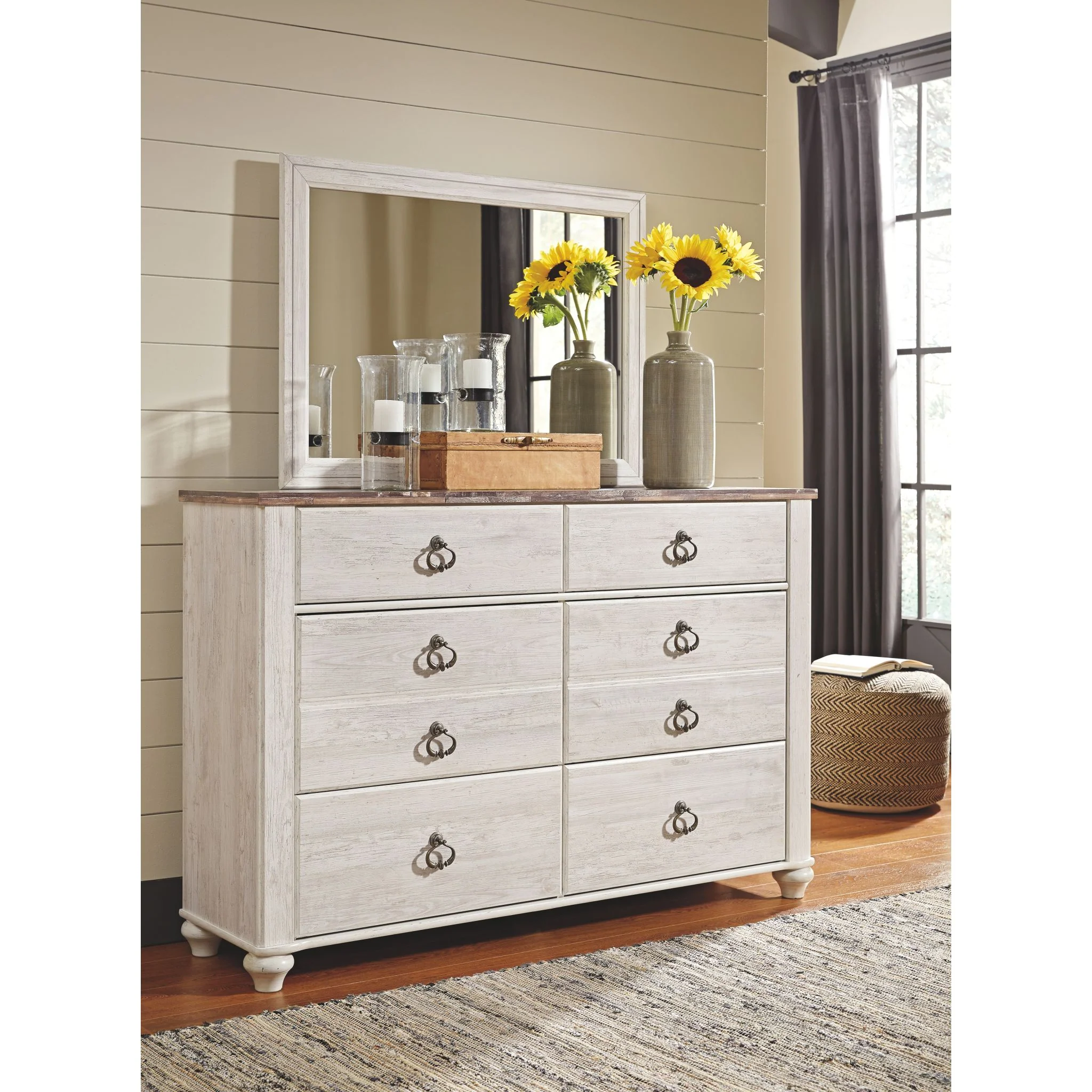 Willowton 5 Piece Sleigh Bedroom - Image 2