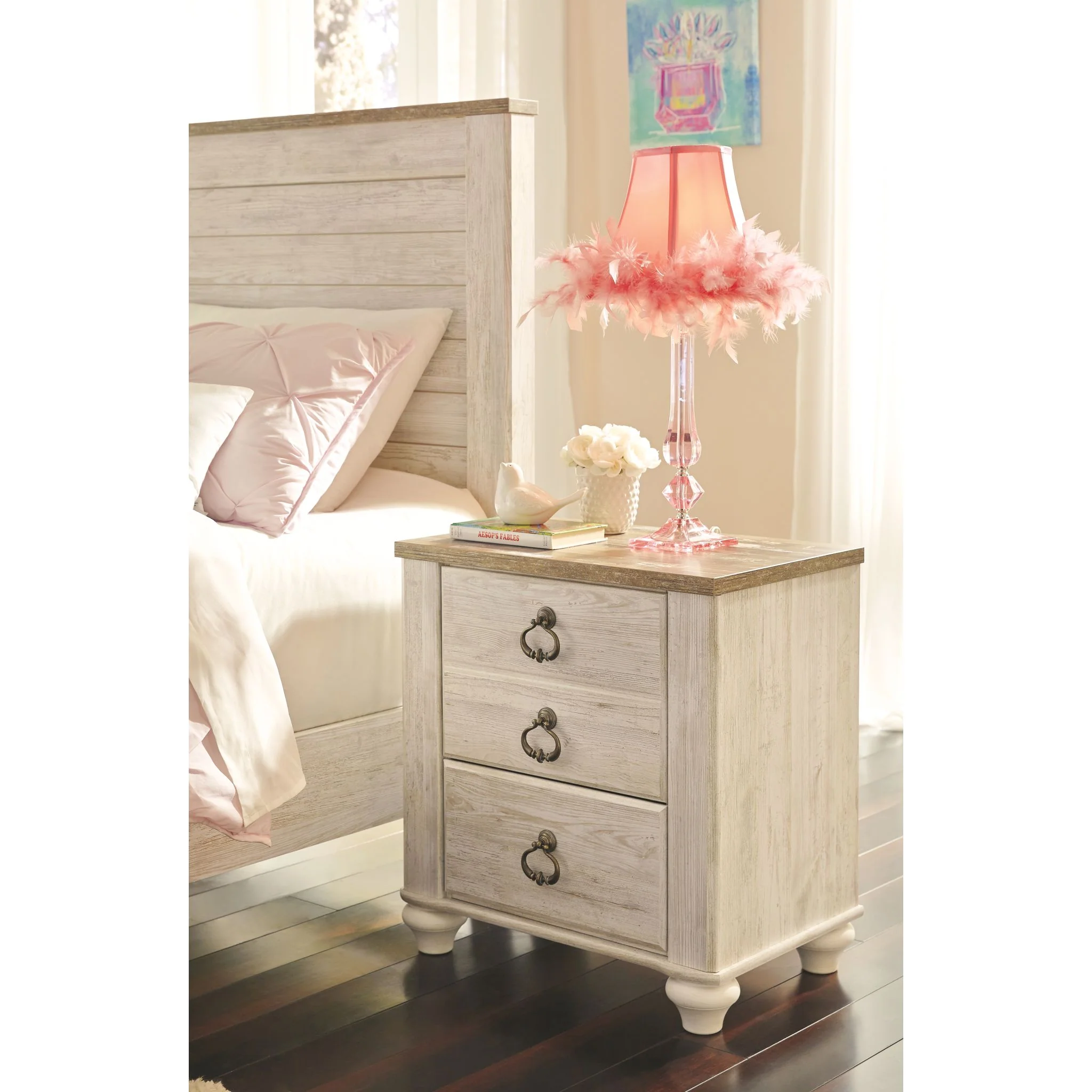 Willowton 7 Piece Queen Poster Bedroom - Image 4