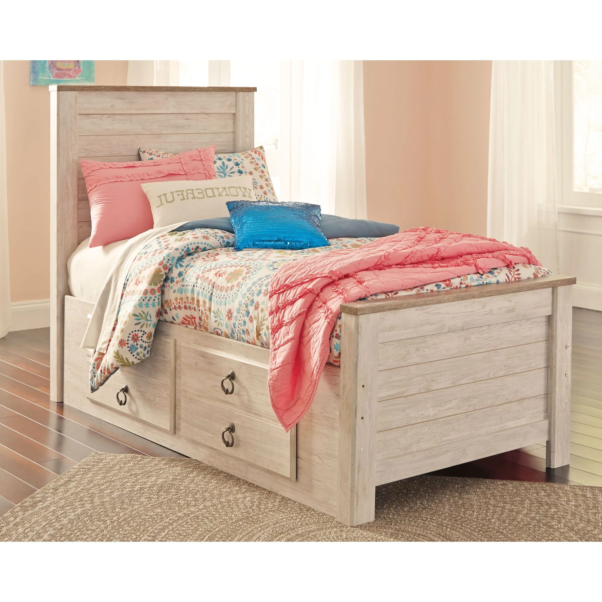 Willowton Bed with 2 Drawer Storage - Image 2