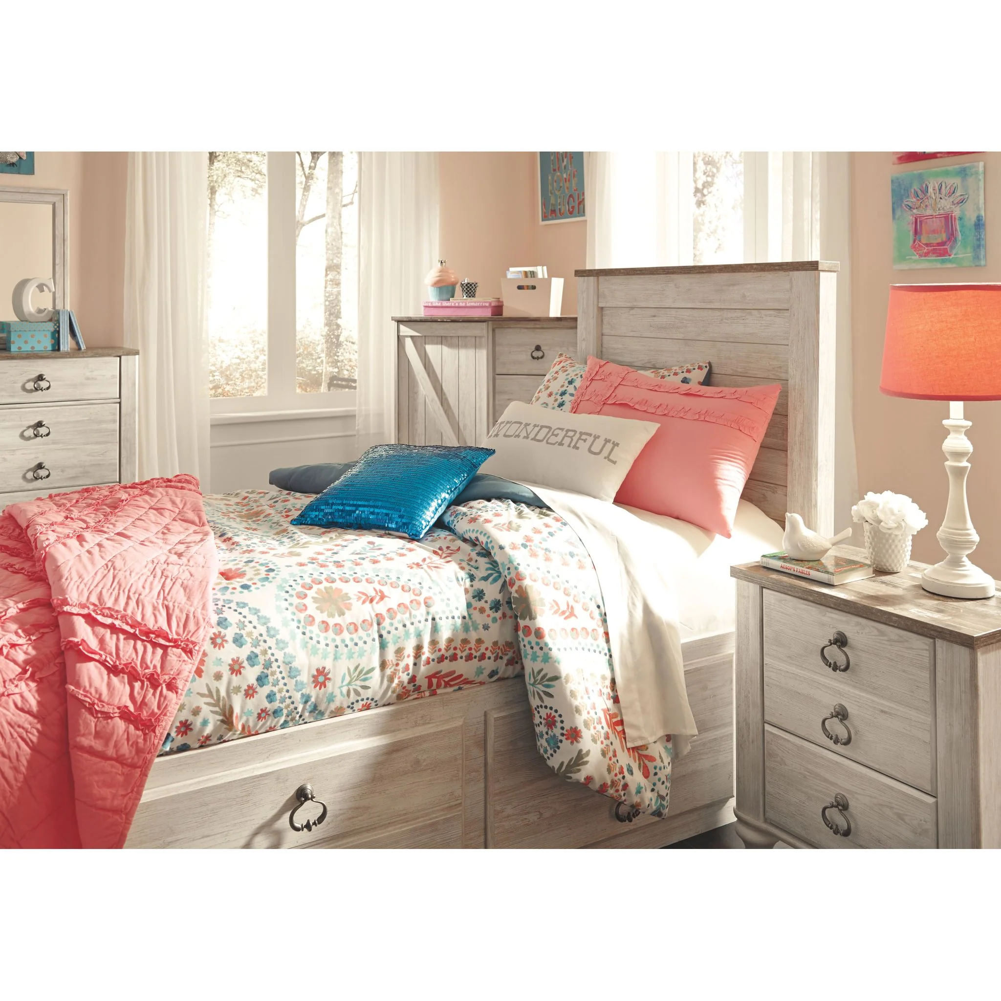 Willowton Bed with 2 Drawer Storage - Image 5