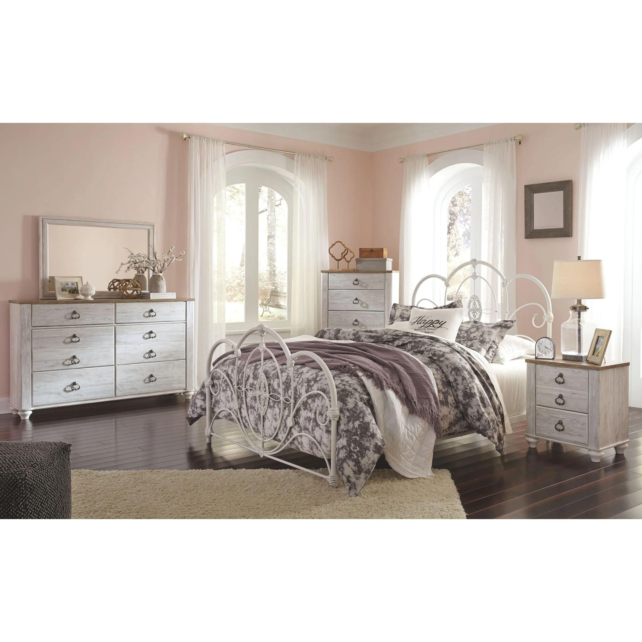 Willowton Dresser and Mirror - Image 8