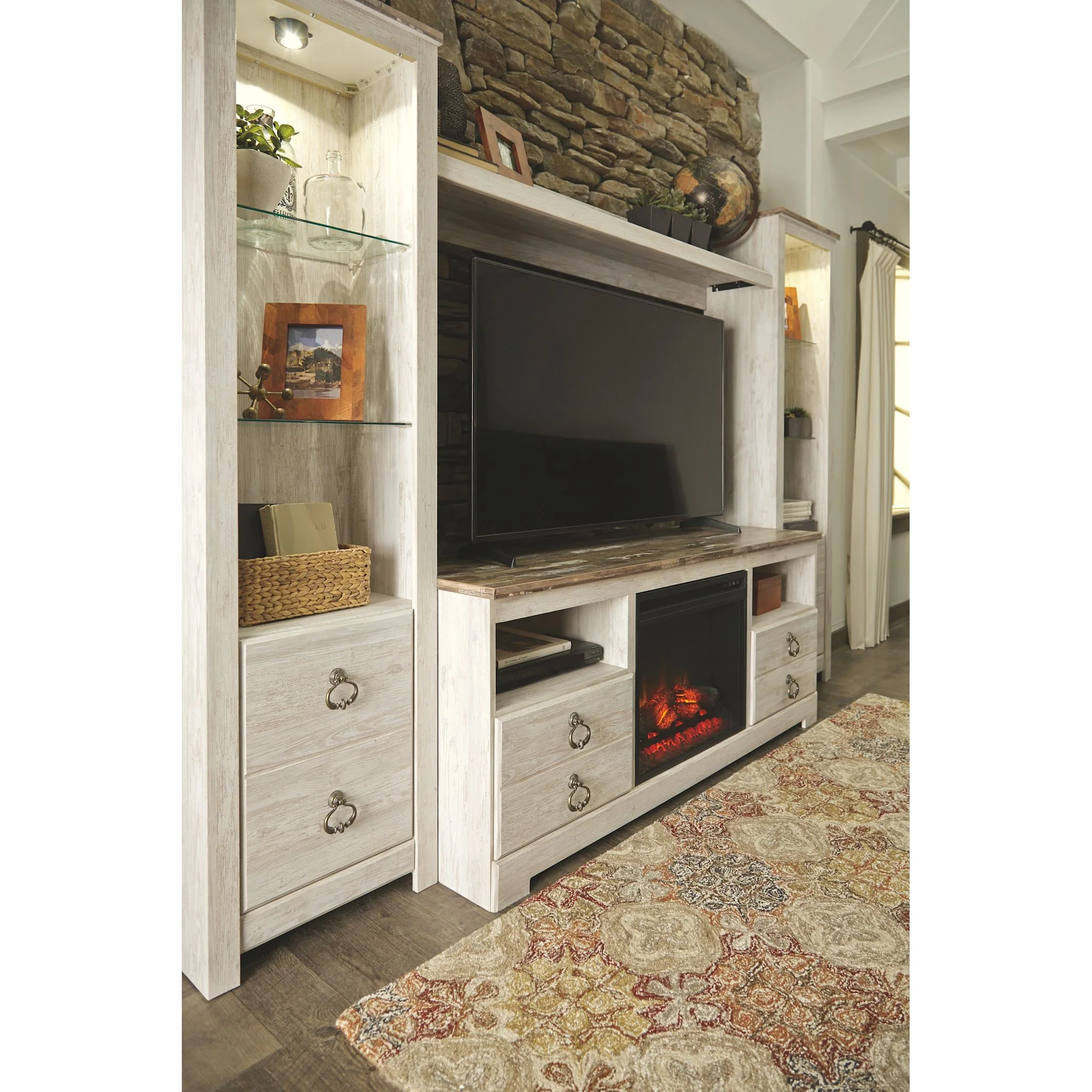 Willowton Entertainment Unit with Fireplace - Image 2