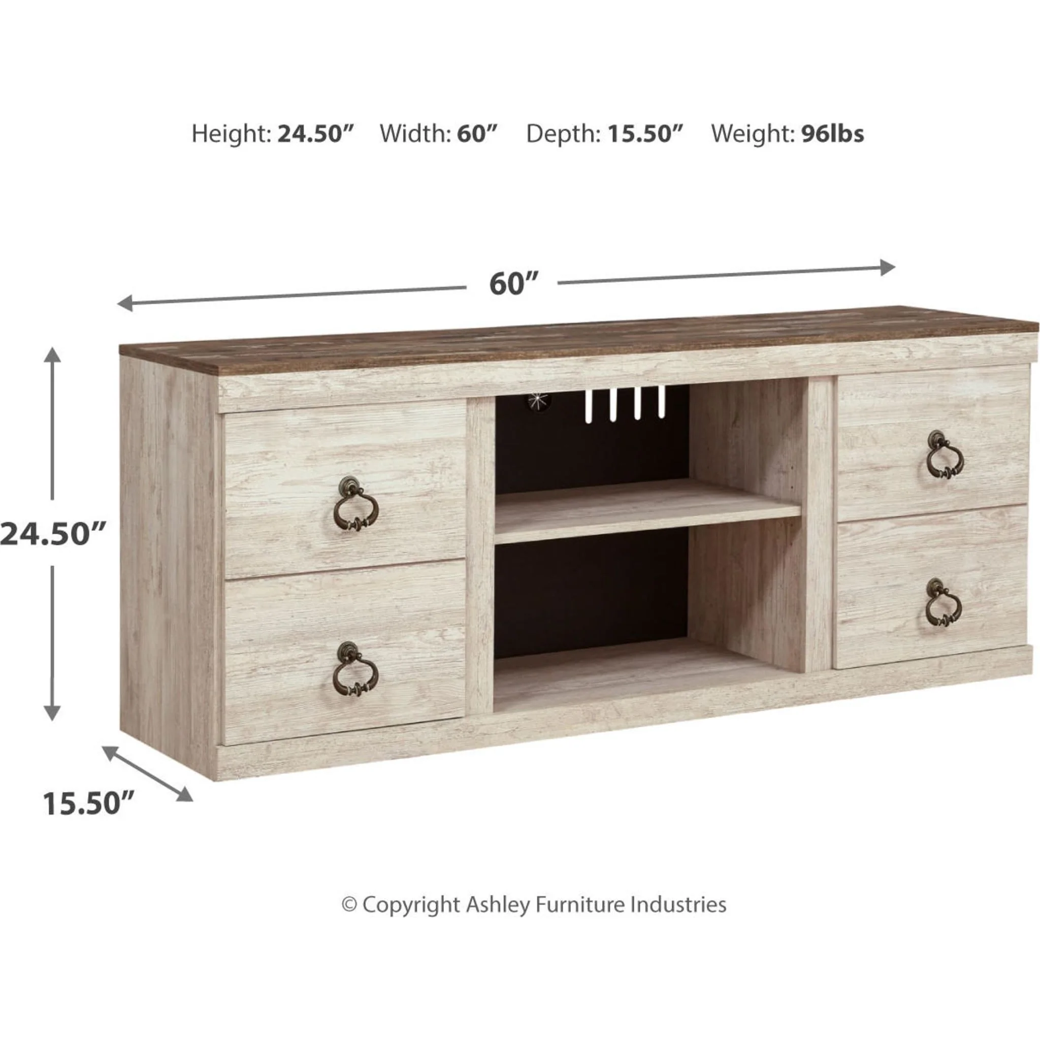Willowton TV Stand - Image 5
