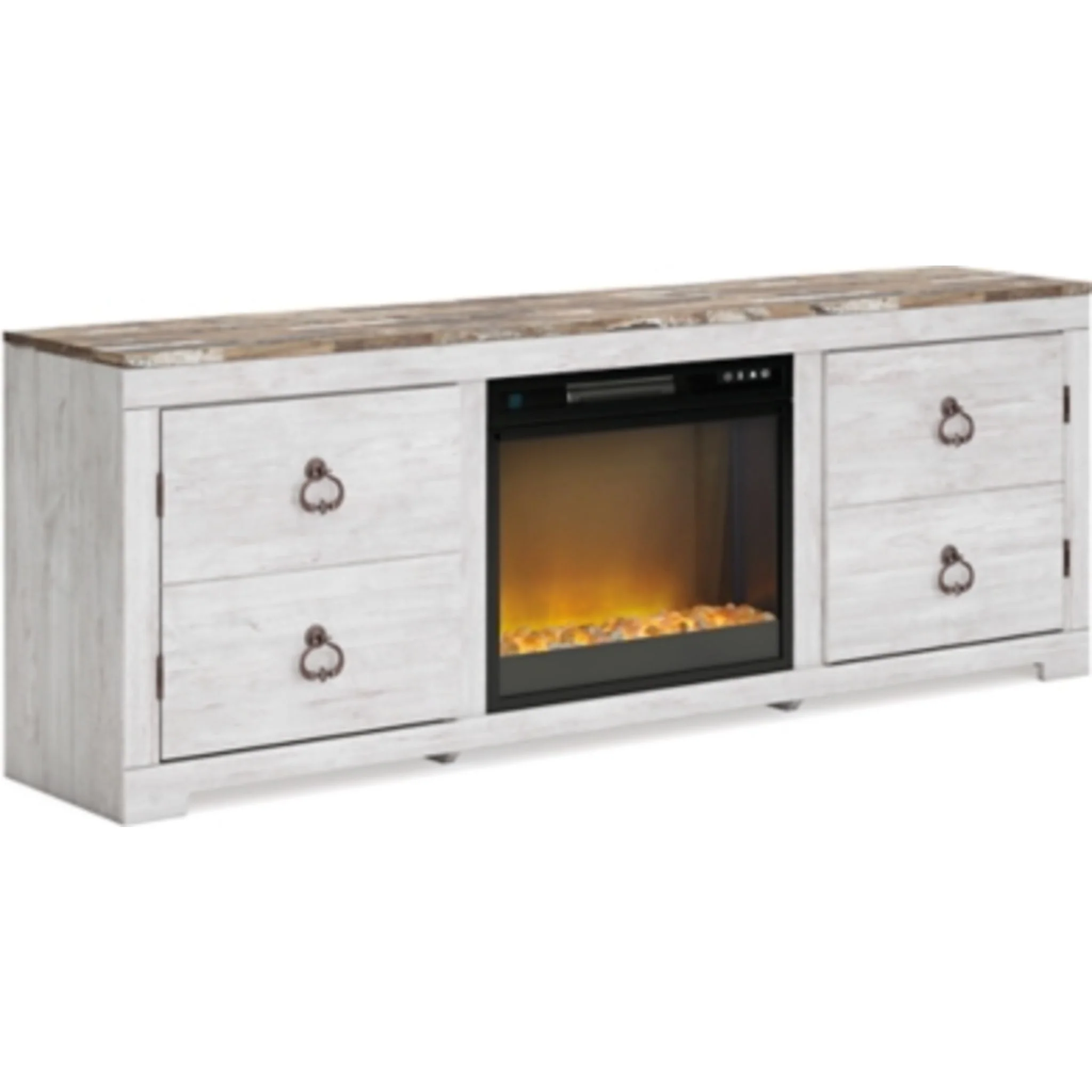 Willowton TV Stand with Fireplace - Image 2
