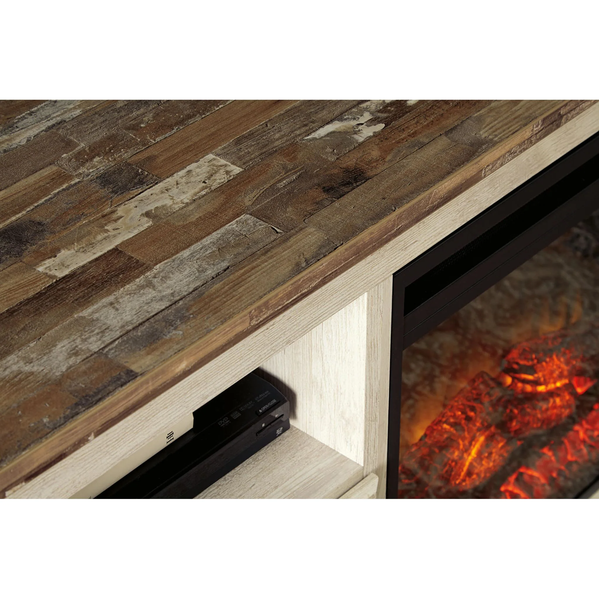 Willowton TV Stand with Fireplace - Image 9