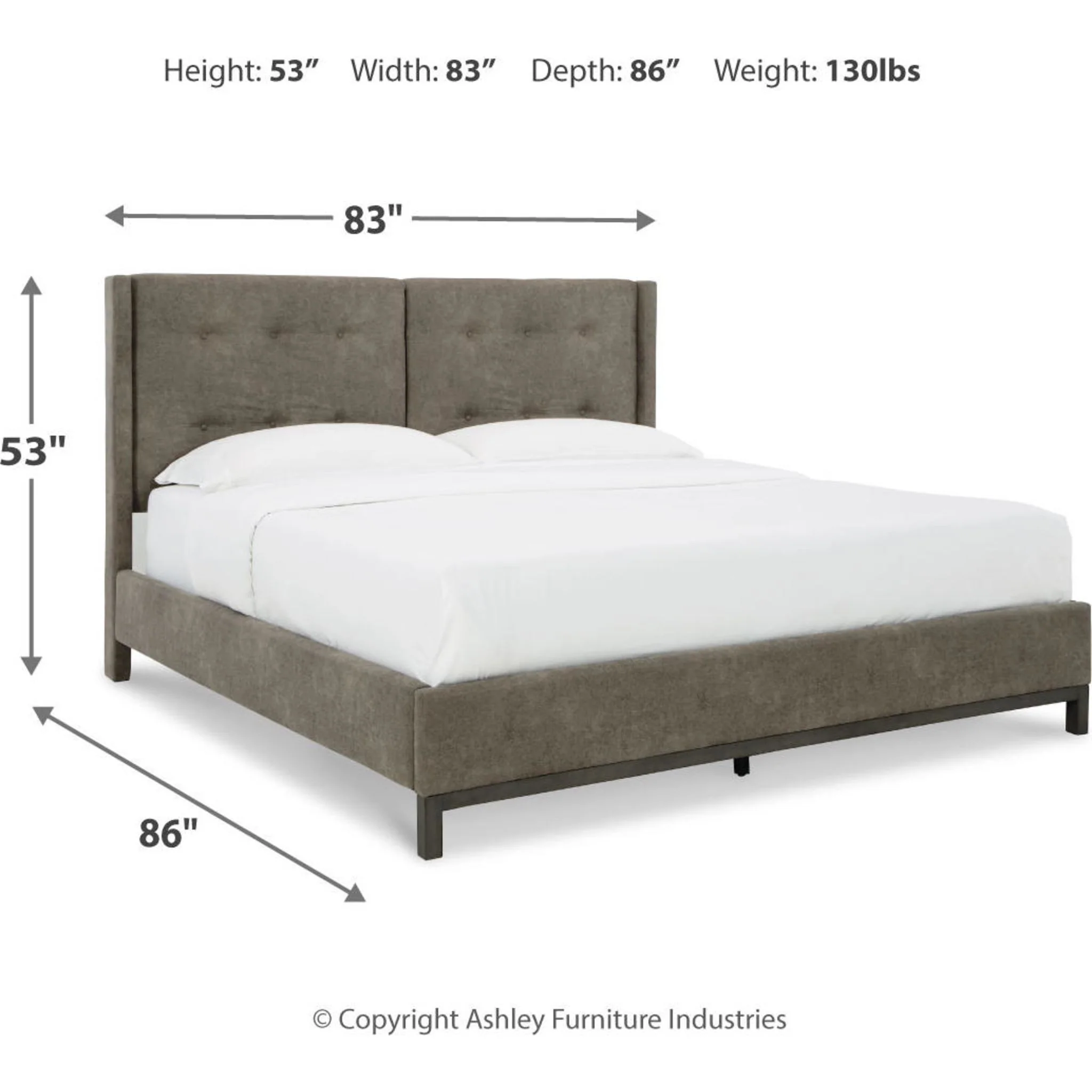 Wittland 5 Piece Upholstered Bedroom - Image 21