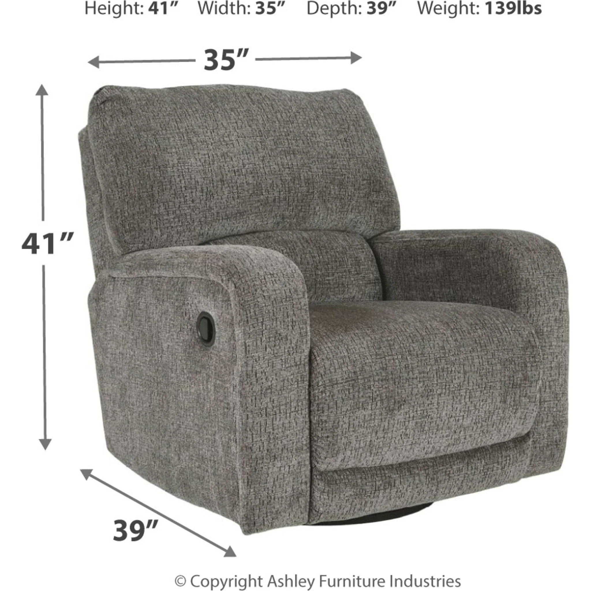 Wittlich Swivel Glider Recliner - Image 4