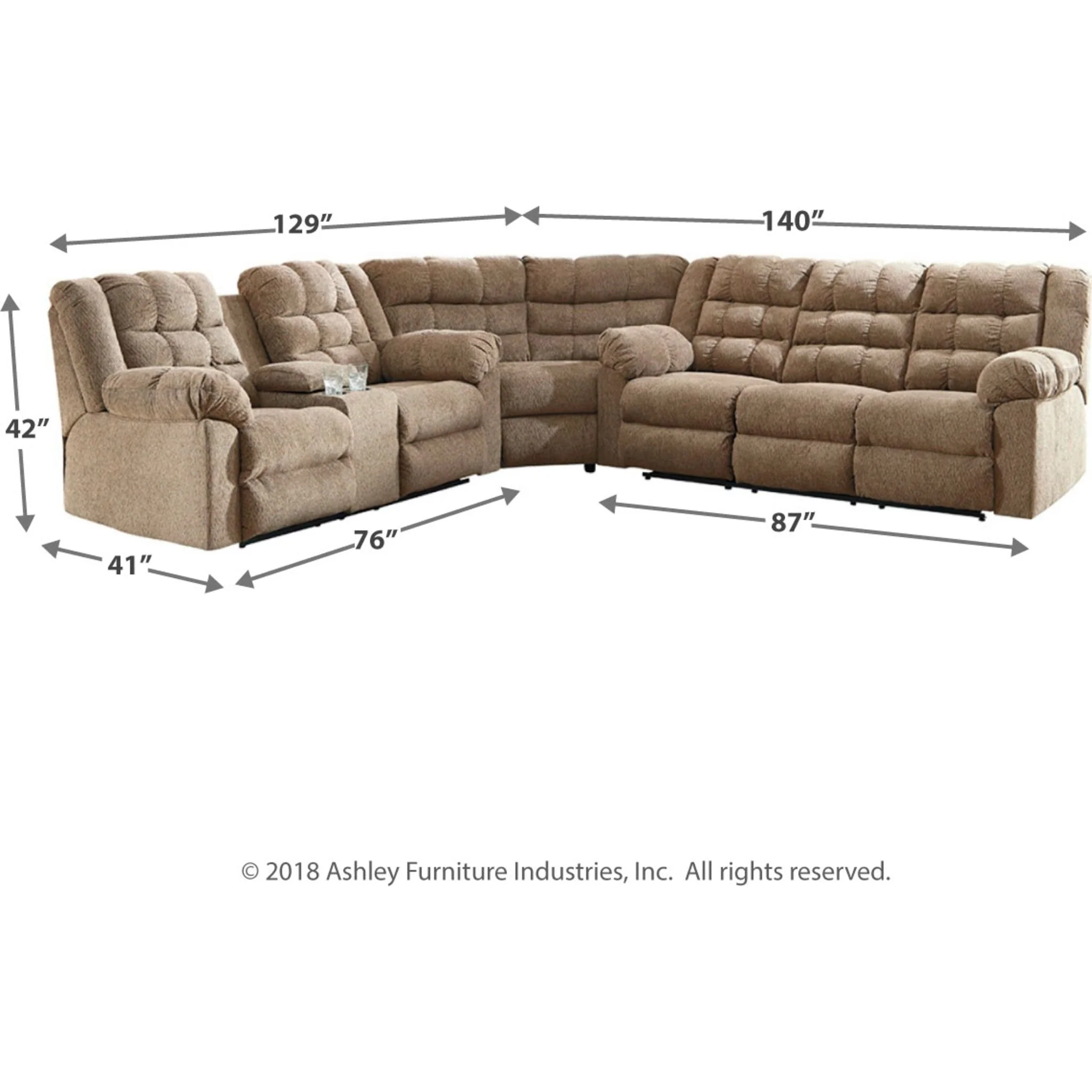 Workhorse Reclining Sectional - Image 4
