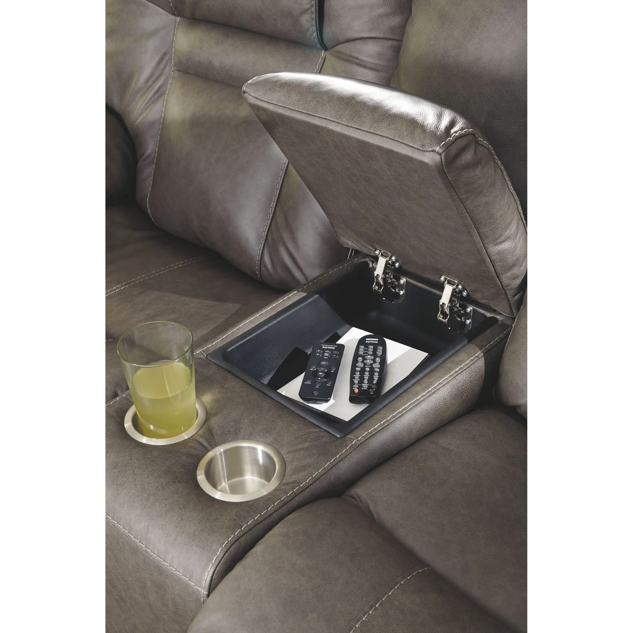 Wurstrow Power Reclining Loveseat with Adjustable Headrest - Image 6