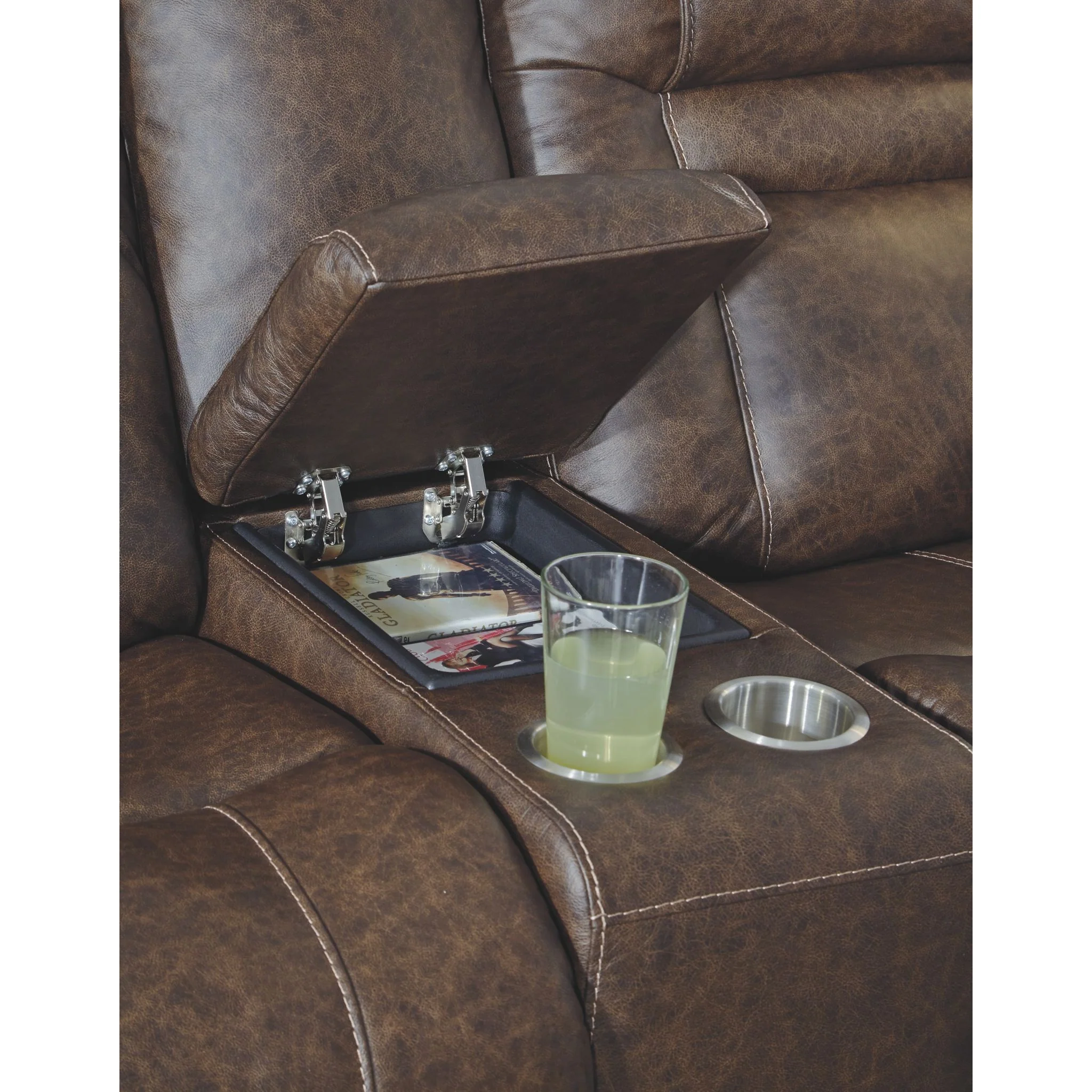 Wurstrow Power Reclining Loveseat with Adjustable Headrest - Image 5