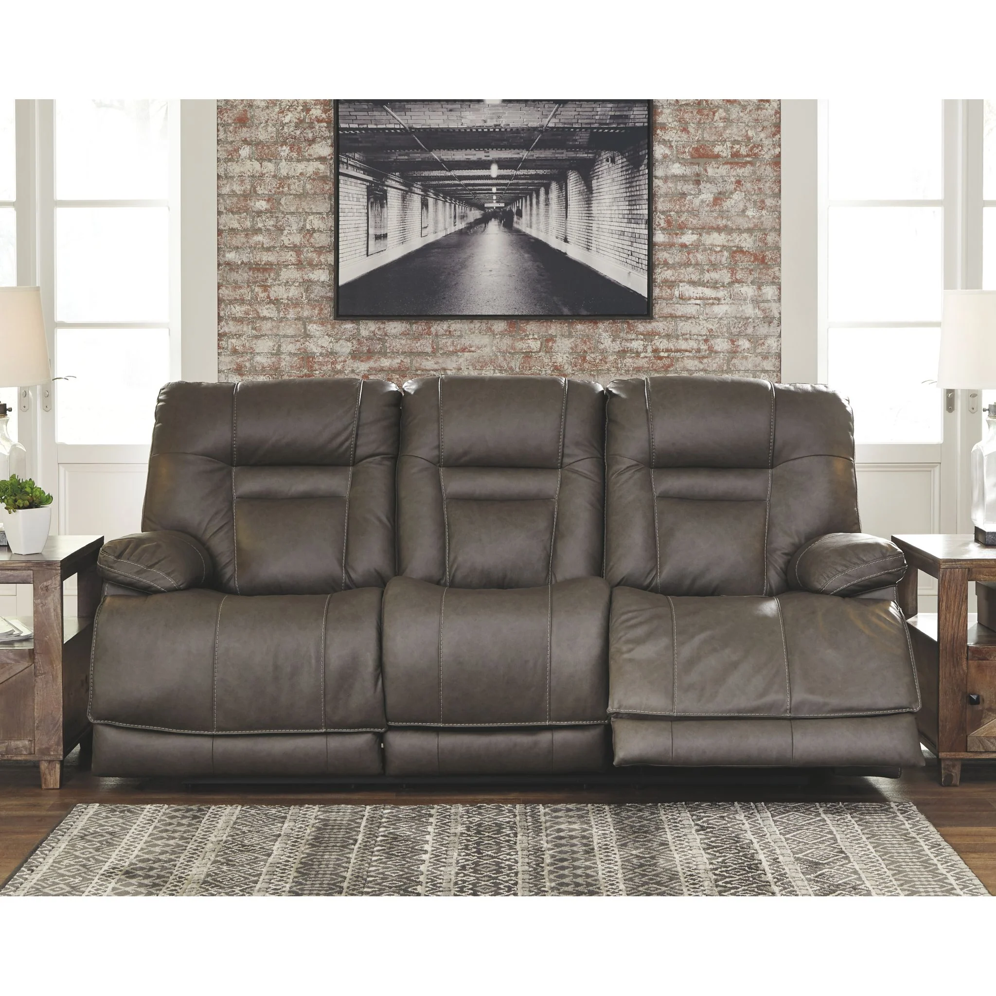 Wurstrow Power Reclining Sofa with Adjustable Headrest - Image 2