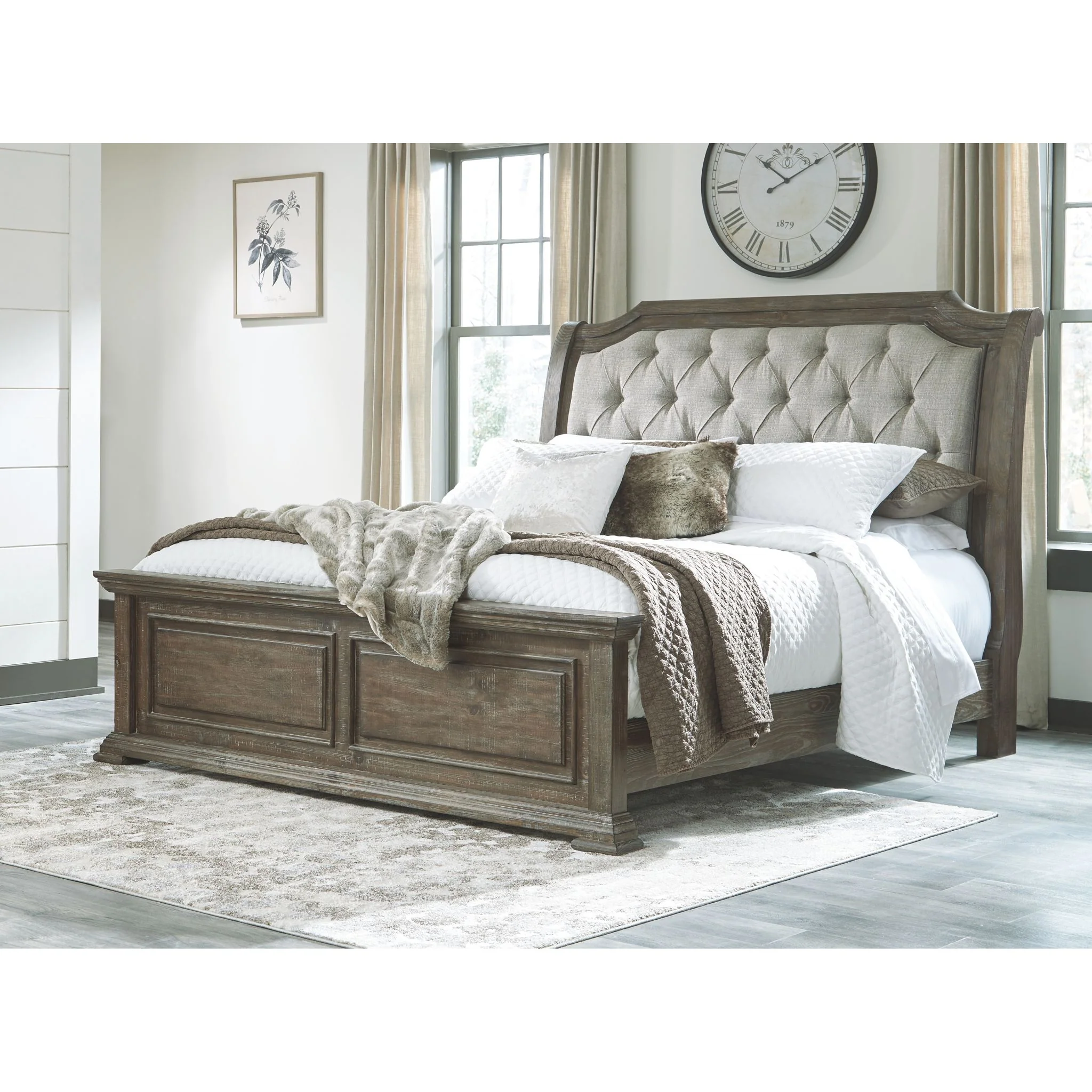 Wyndahl 3 Piece King Upholstered Bed - Image 2