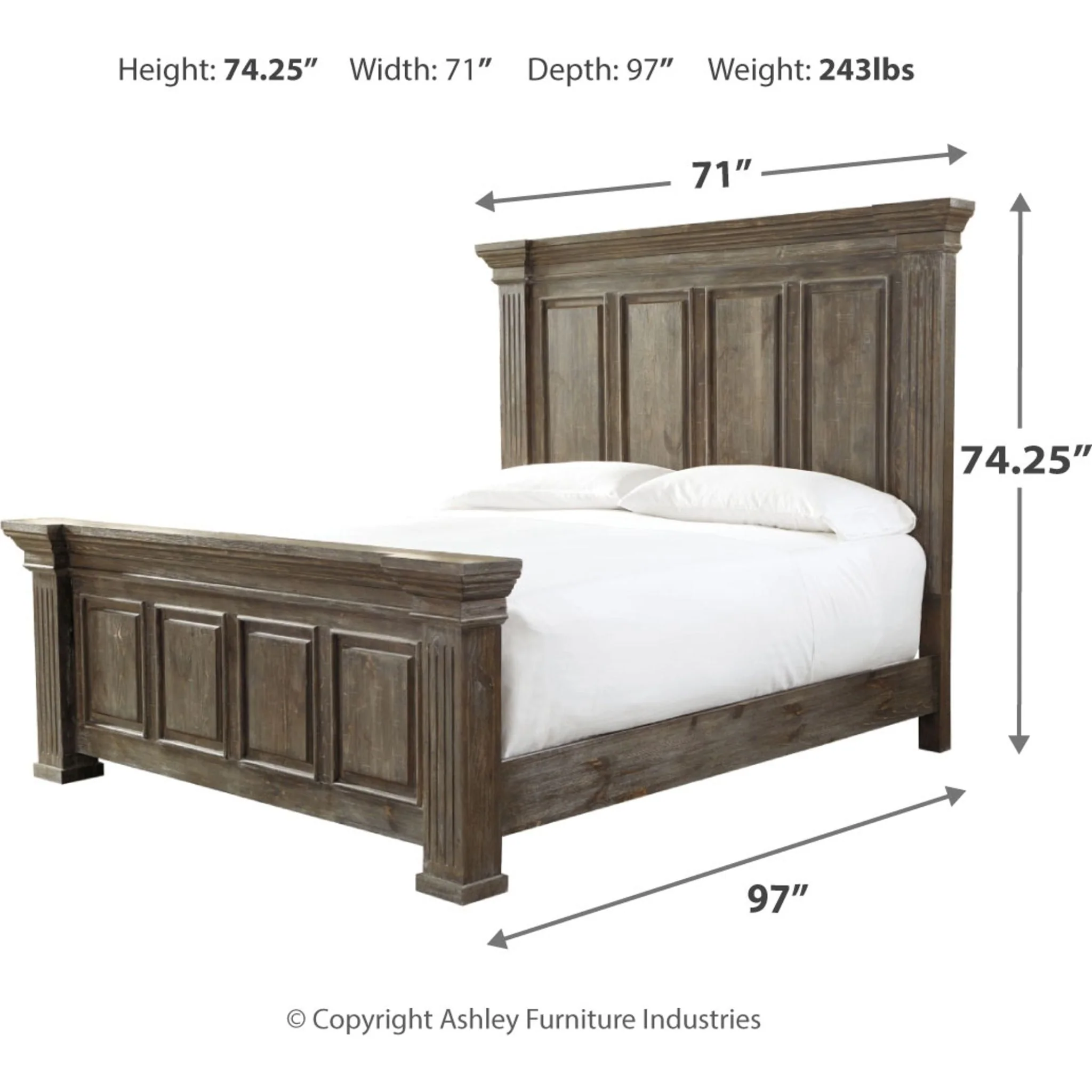 Wyndahl 3 Piece Panel Bed - Image 7