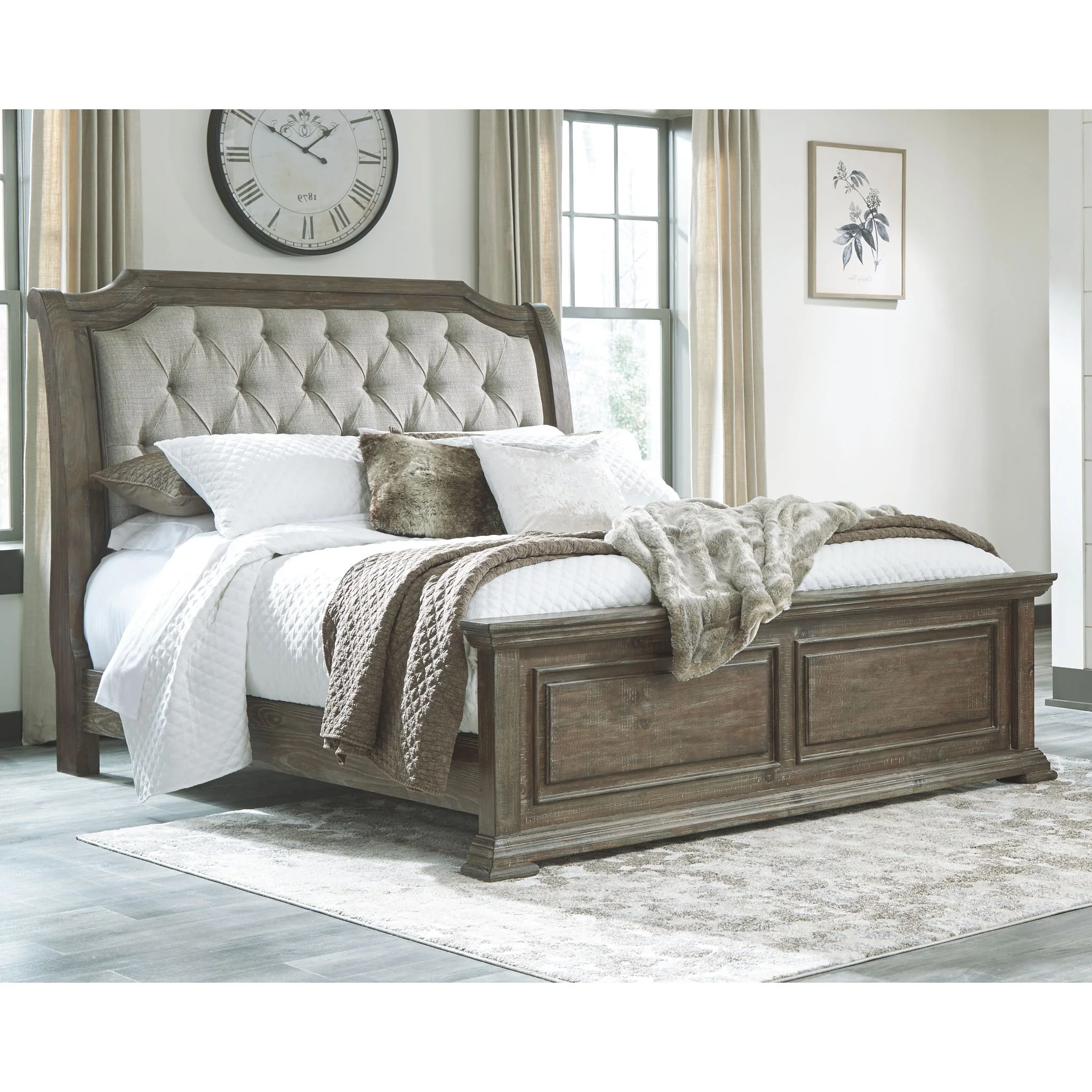 Wyndahl 3 Piece Queen Upholstered Bed - Image 2