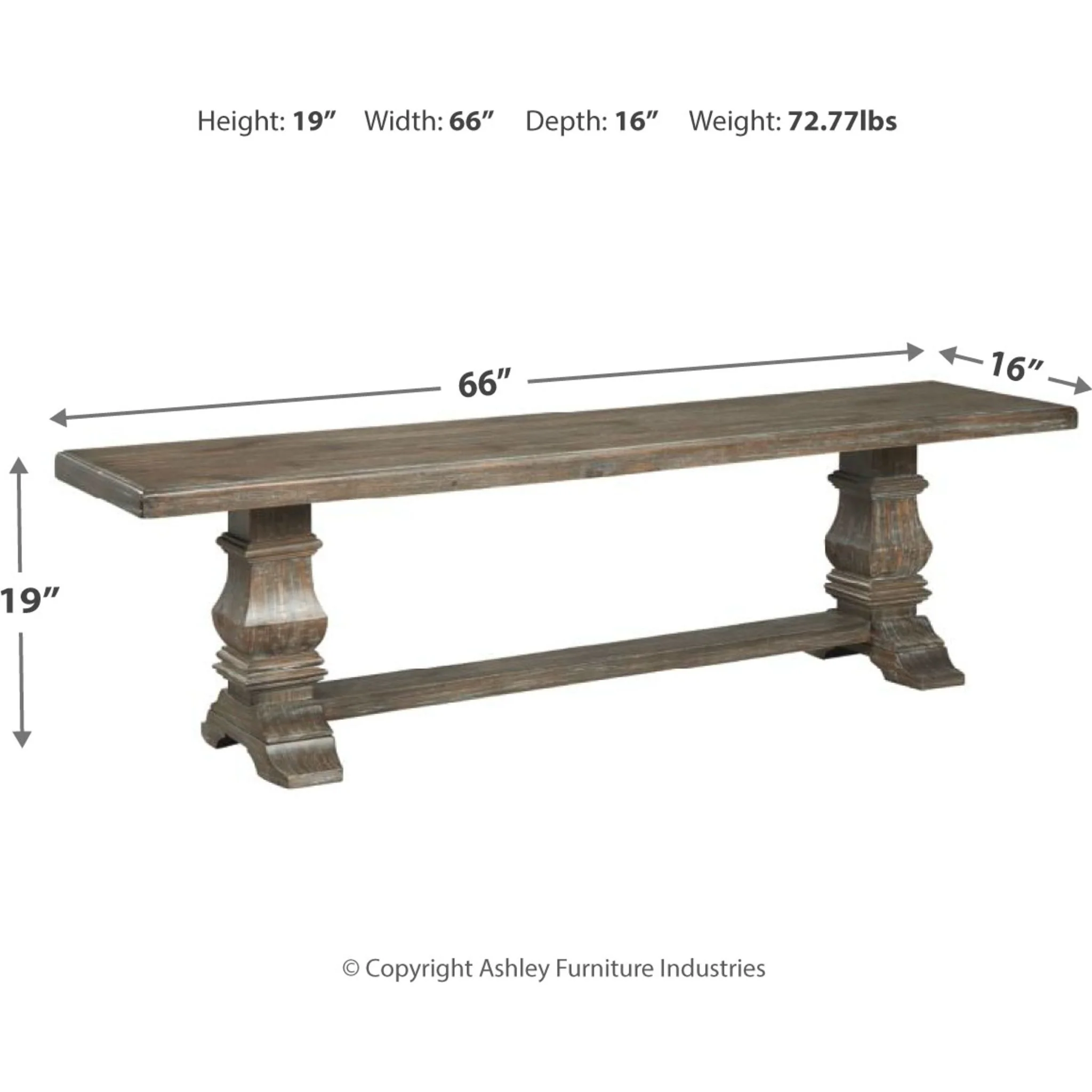 Wyndahl Dining Bench - Image 4