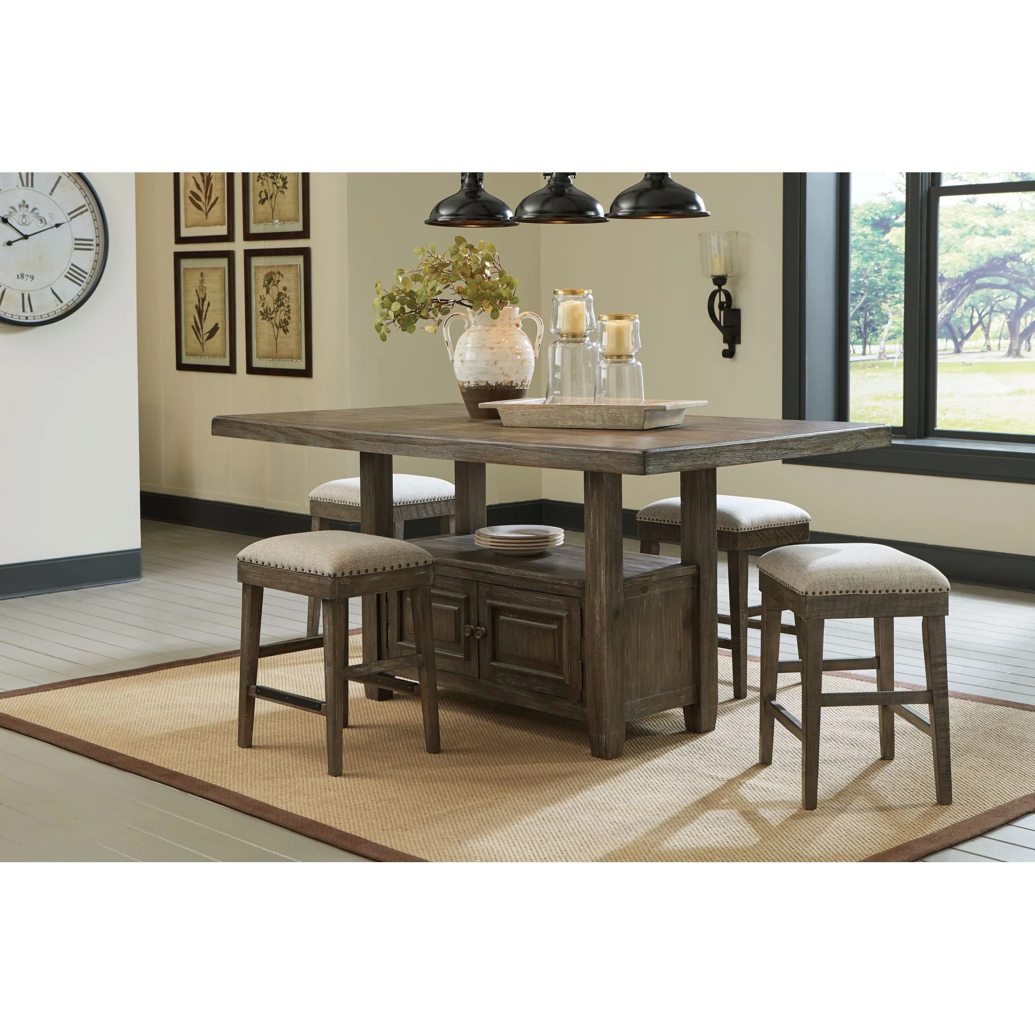 Wyndahl RECT Counter Table w/Storage - Image 9
