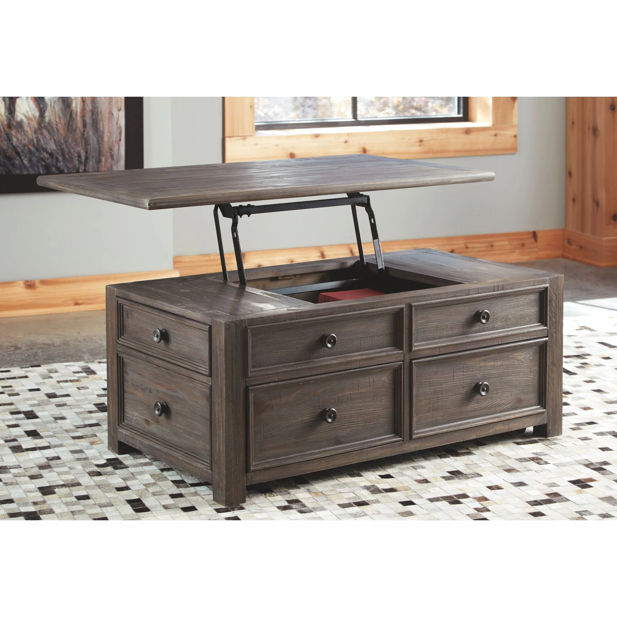 Wyndahl Rect Lift Top Coffee Table - Image 3