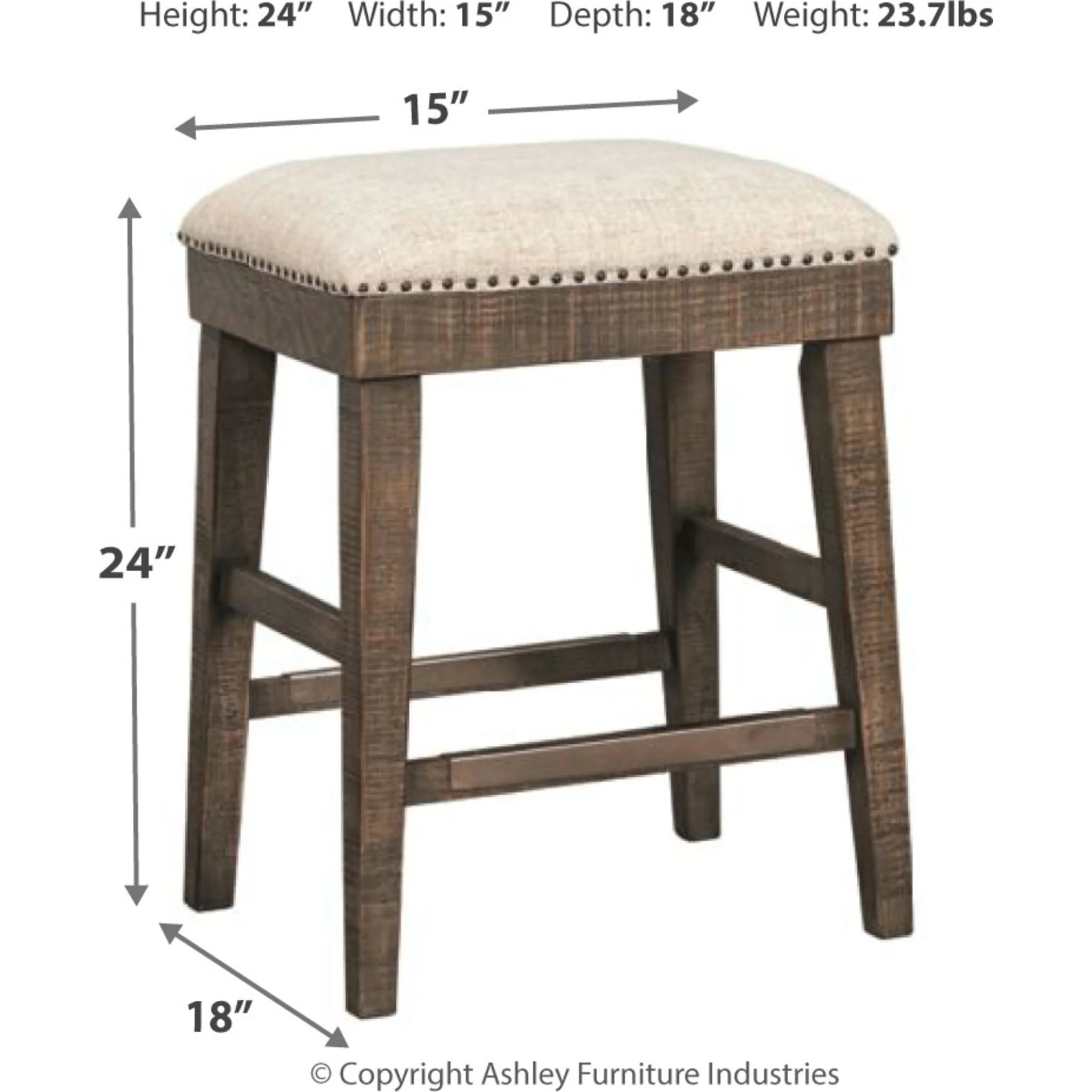 Wyndahl Upholstered Stool - Image 5