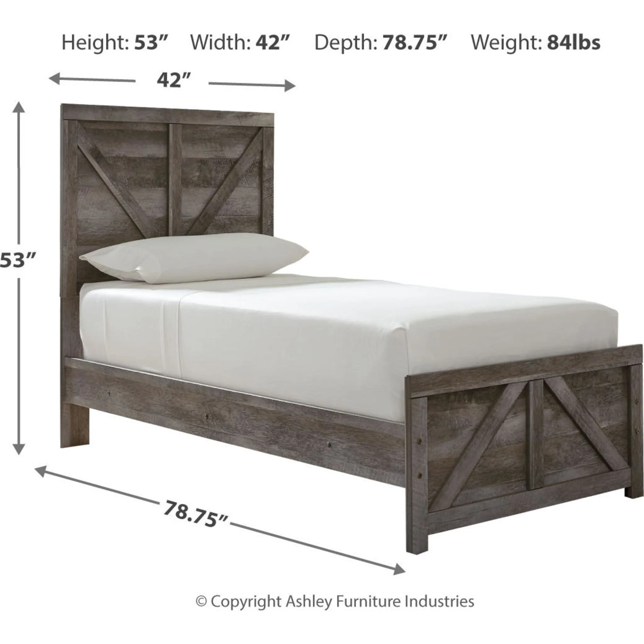 Wynnlow Crossbuck Panel Bed - Image 16