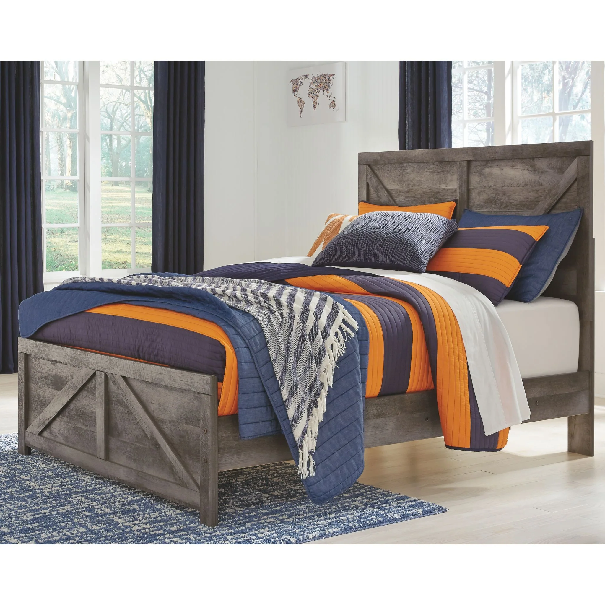 Wynnlow Crossbuck Panel Bed - Image 19