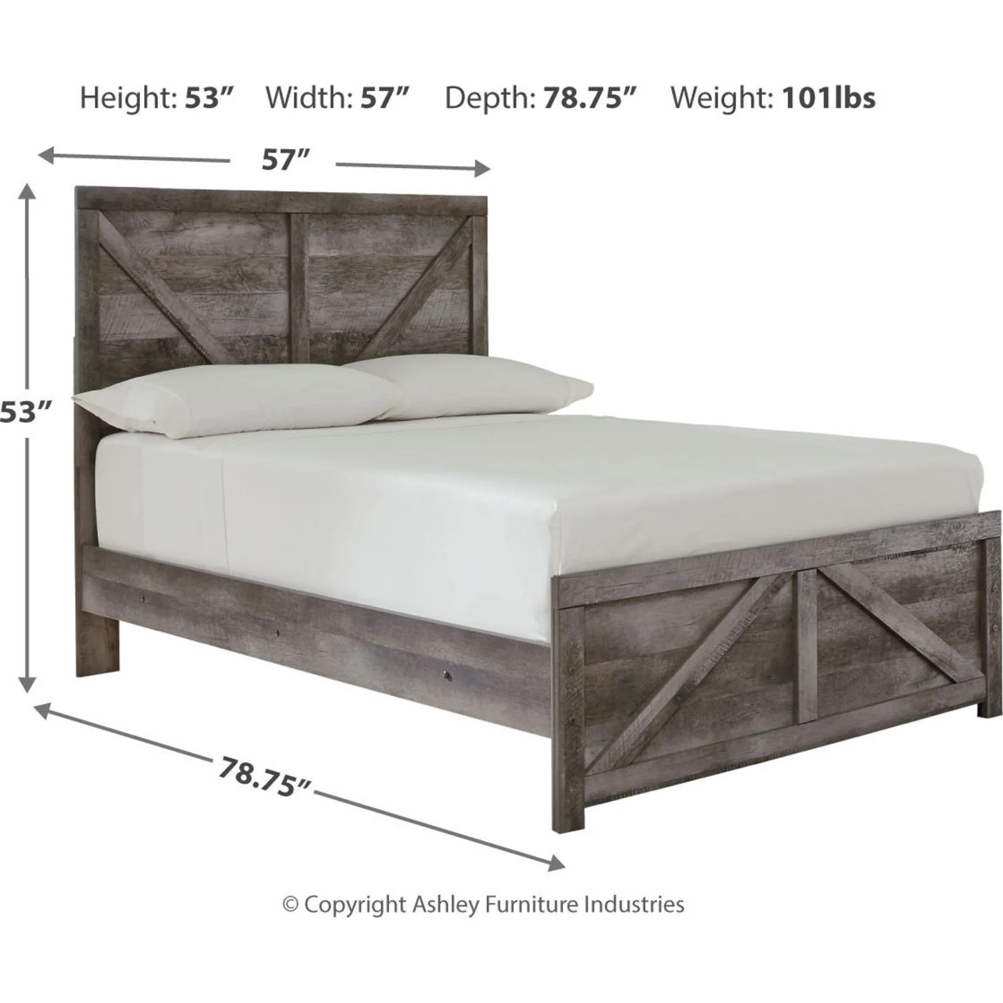 Wynnlow Crossbuck Panel Bed - Image 32