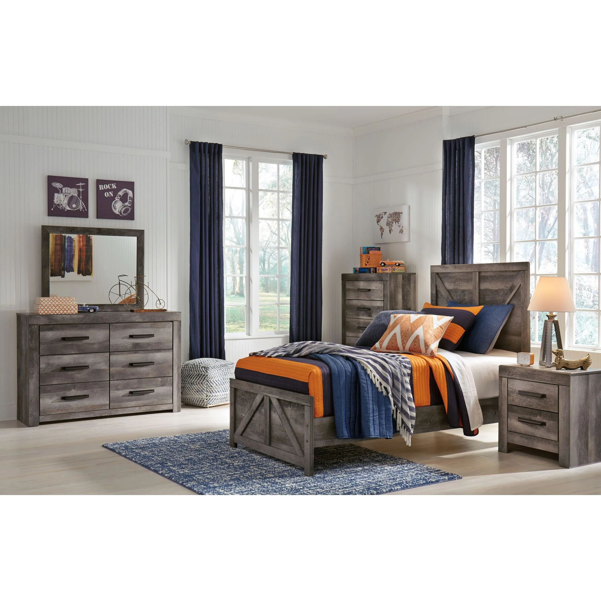 Wynnlow Crossbuck Panel Bed - Image 8
