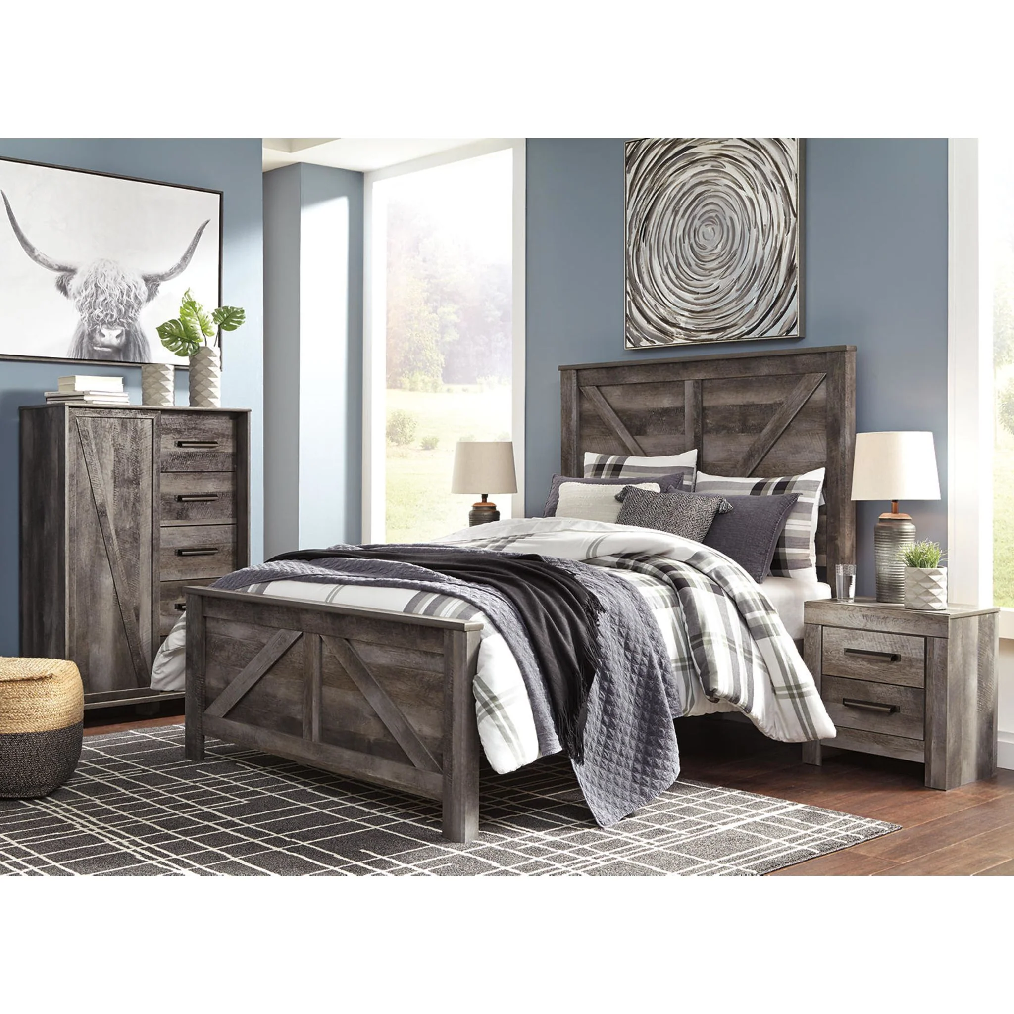 Wynnlow Crossbuck Panel Bed - Image 10