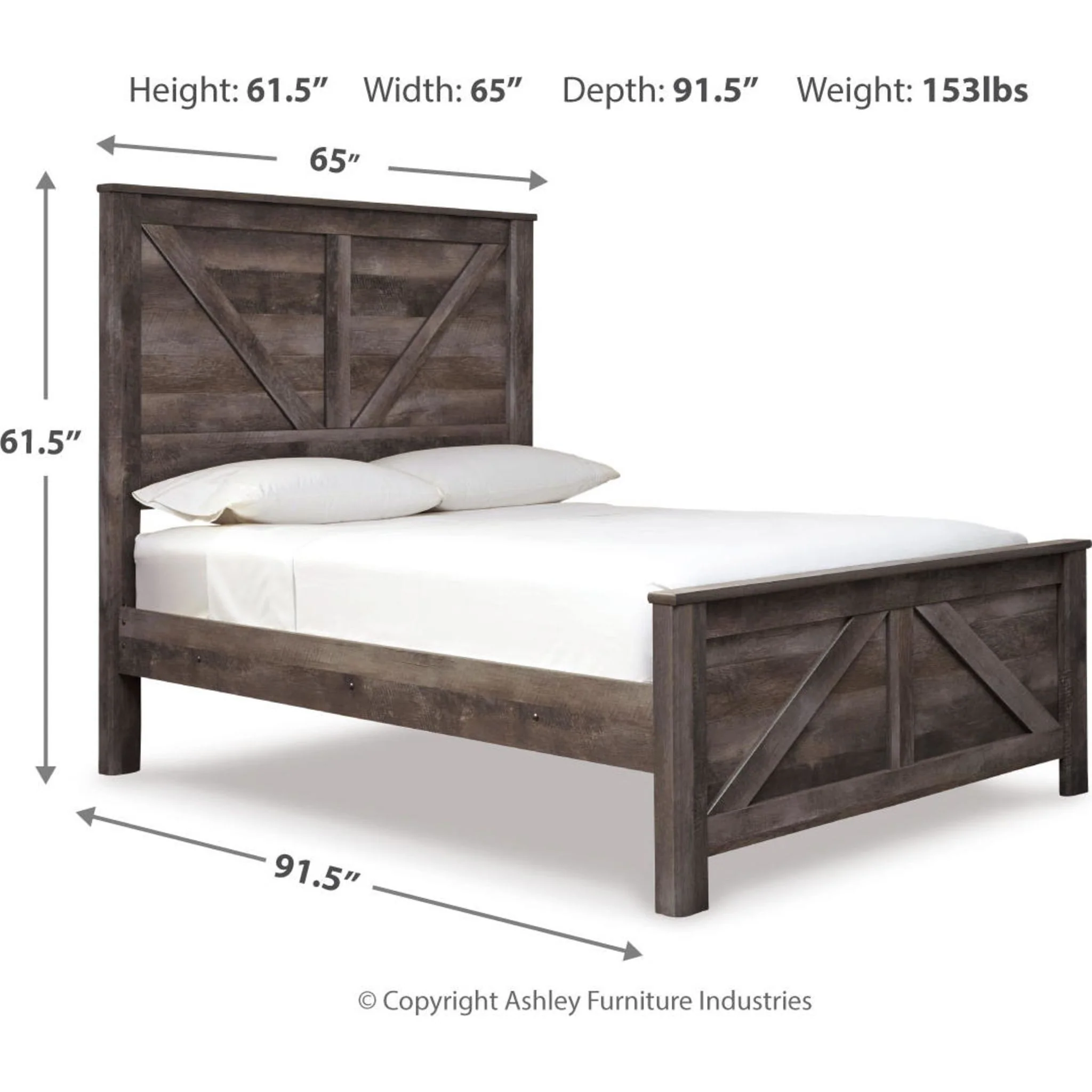 Wynnlow Crossbuck Panel Bed - Image 17