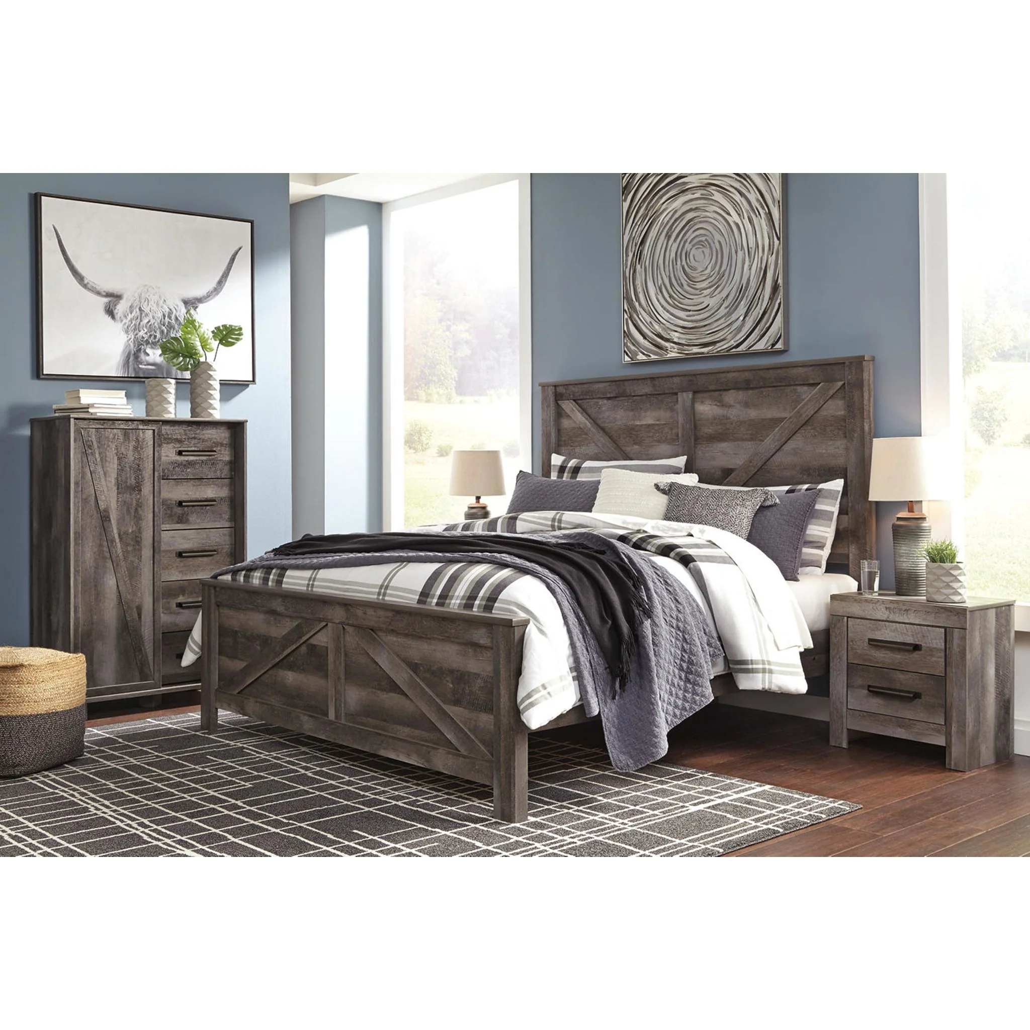 Wynnlow Crossbuck Panel Bed - Image 27