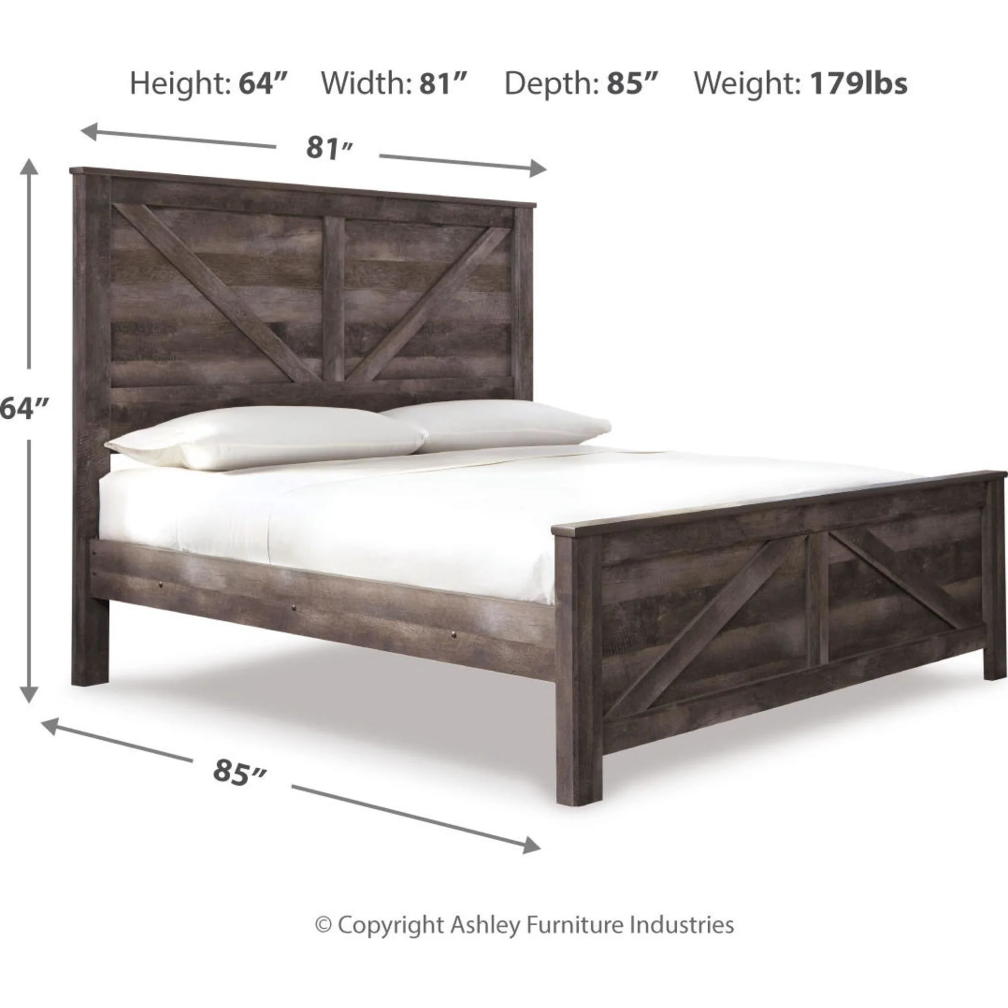 Wynnlow Crossbuck Panel Bed - Image 34