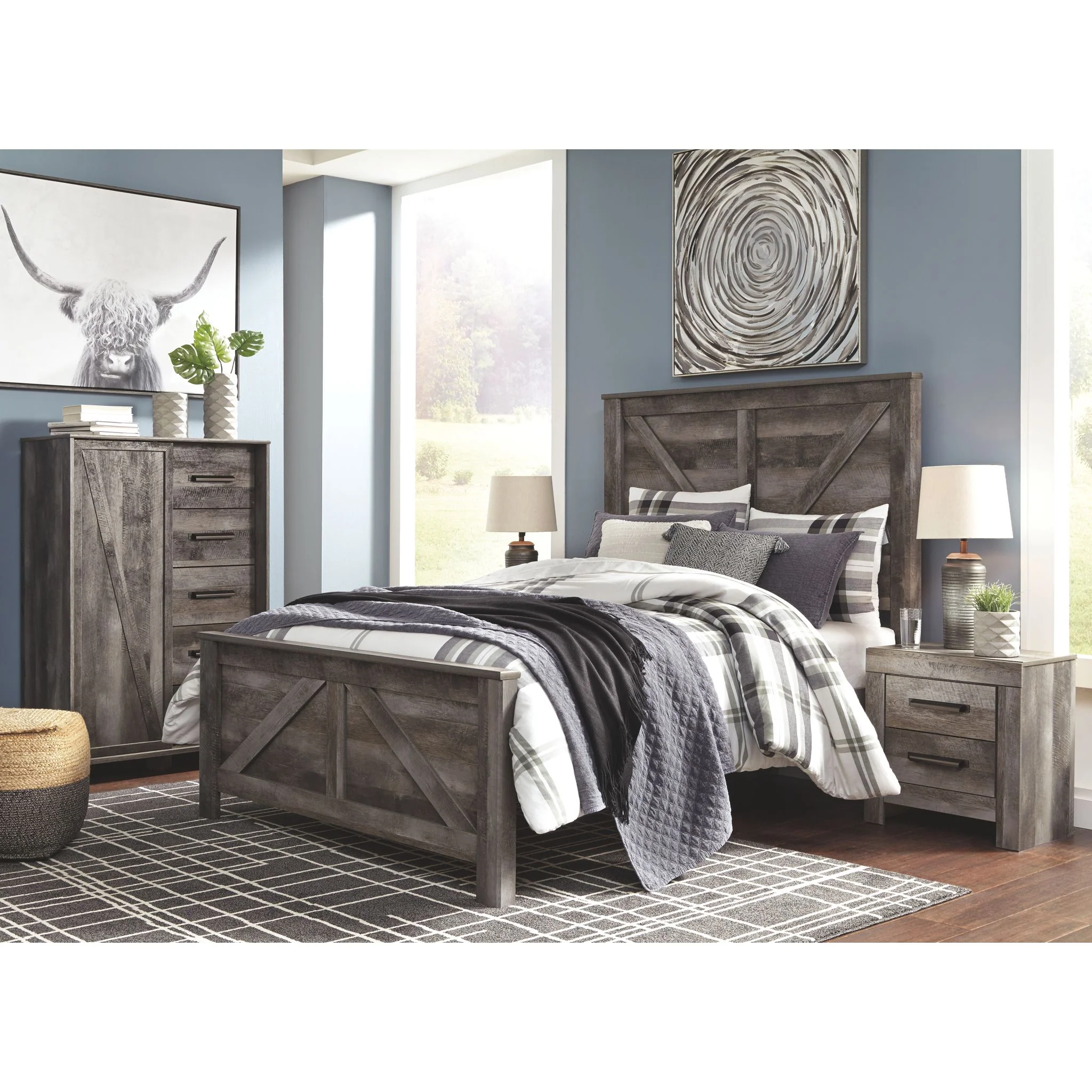 Wynnlow Crossbuck Panel Bed - Image 6