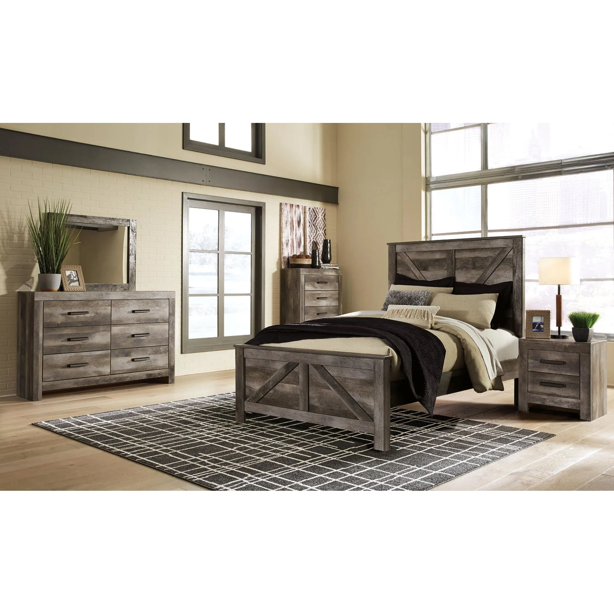 Wynnlow Crossbuck Panel Bed - Image 8