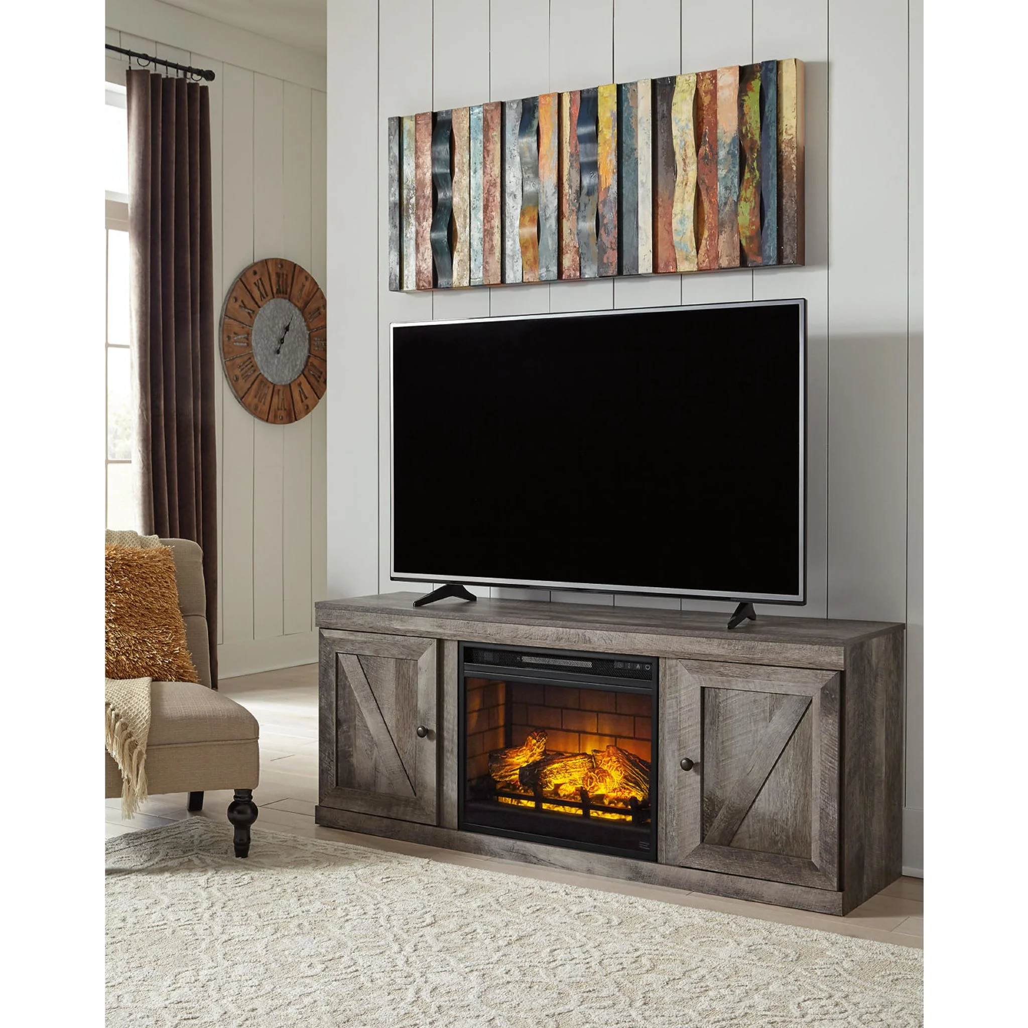 Wynnlow TV Stand with Fireplace - Image 2