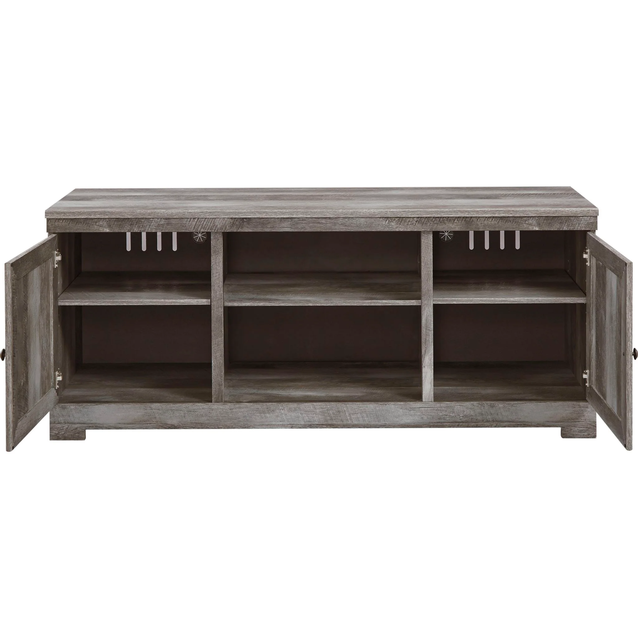 Wynnlow TV Stand with Glass Stone Fireplace - Image 4