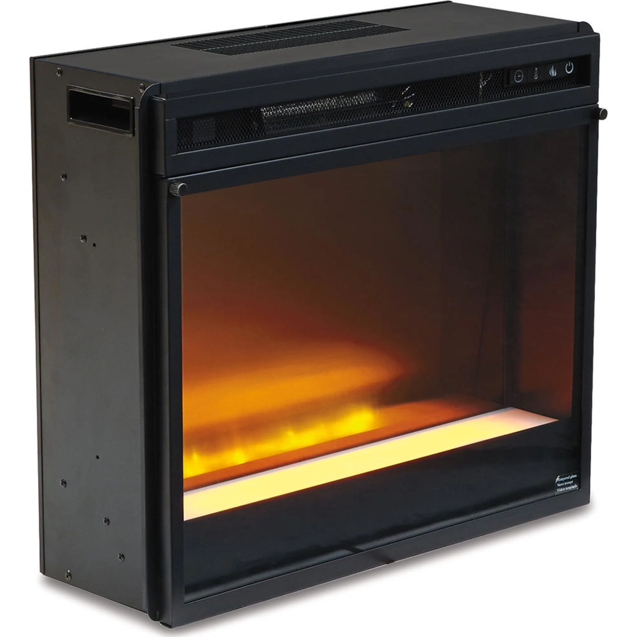 Wynnlow TV Stand with Glass Stone Fireplace - Image 9