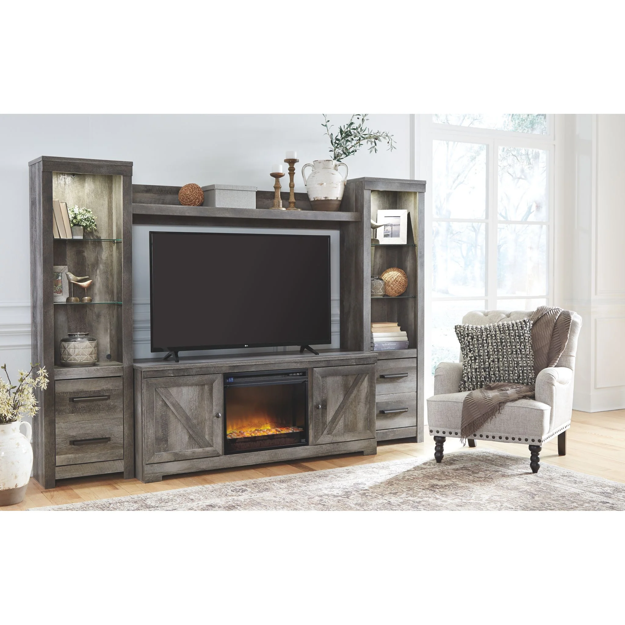Wynnlow Wall Unit with Fireplace Insert - Image 10