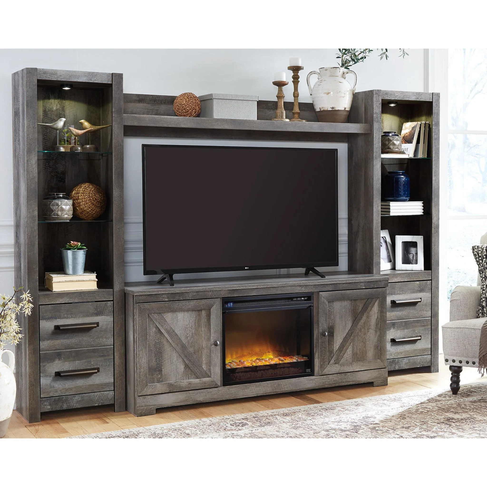 Wynnlow Wall Unit with Fireplace Insert - Image 17