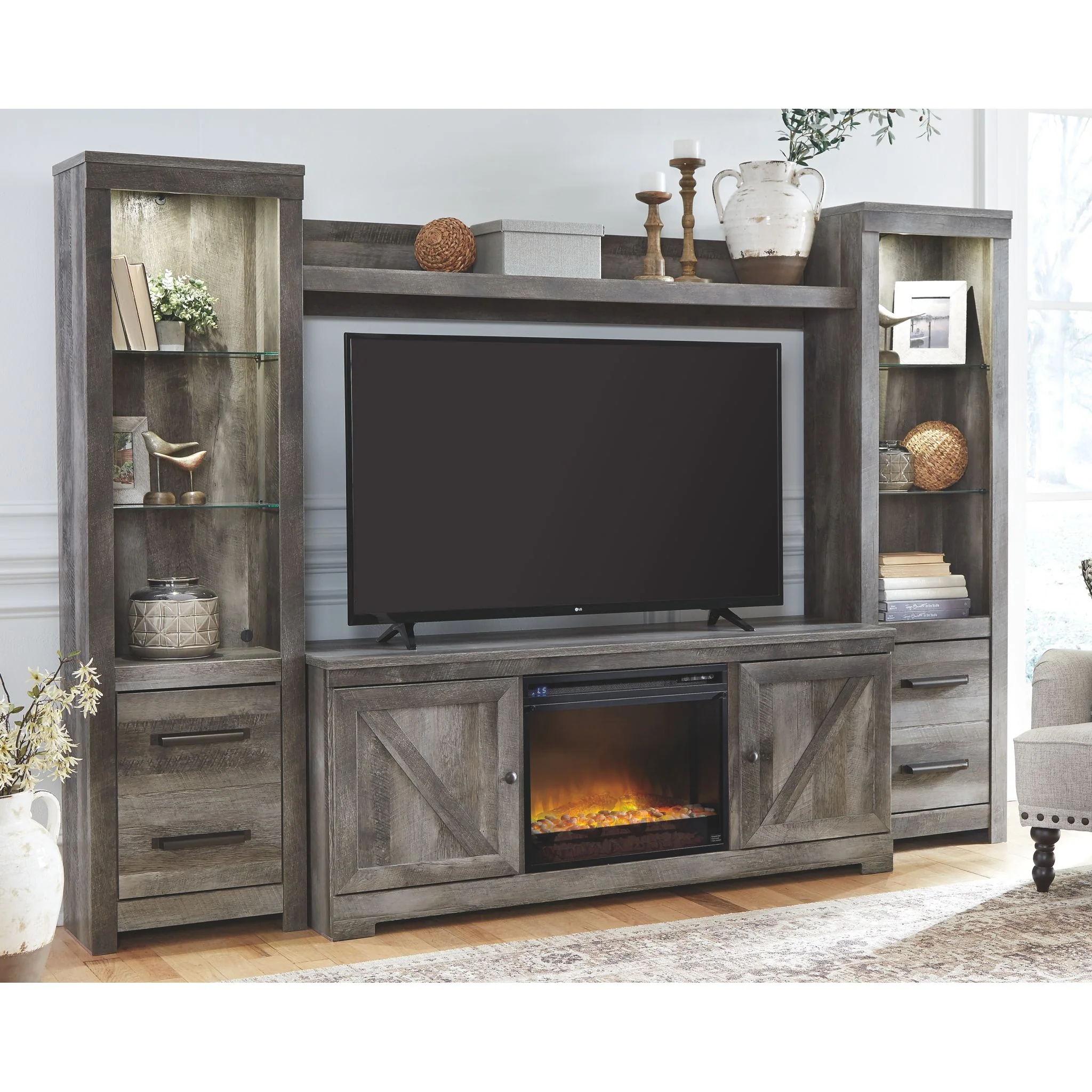 Wynnlow Wall Unit with Fireplace Insert - Image 2