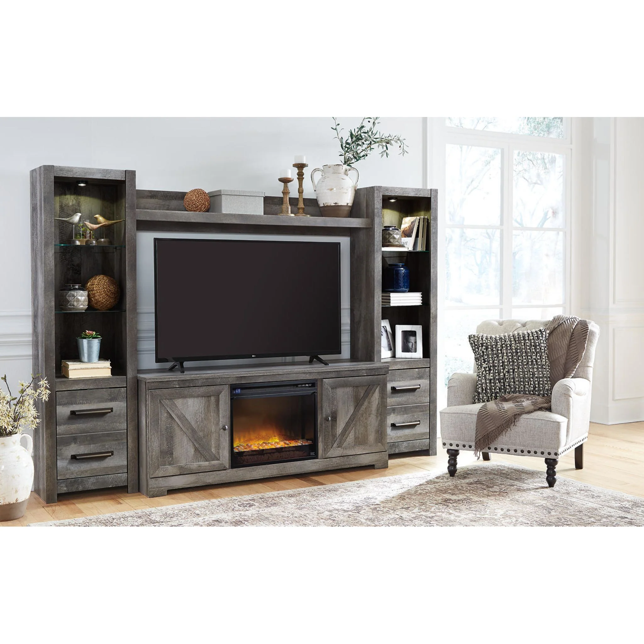 Wynnlow Wall Unit with Fireplace Insert - Image 20