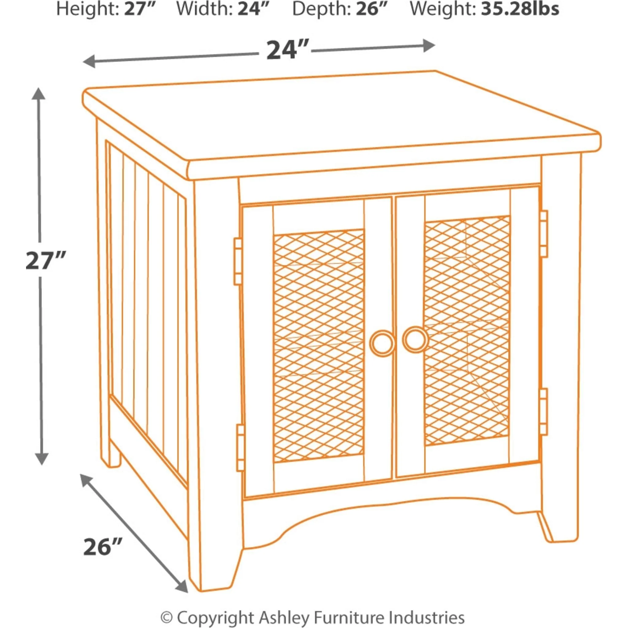 Wystfield Rectangle End Table - Image 6