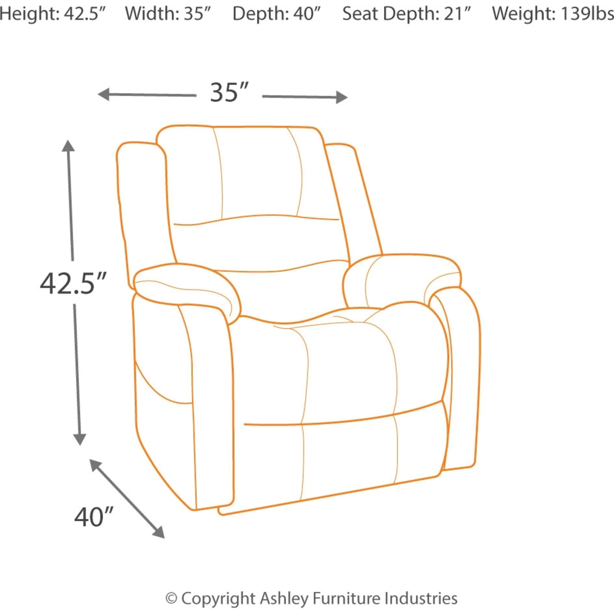 Yandel Power Lift Recliner - Image 14