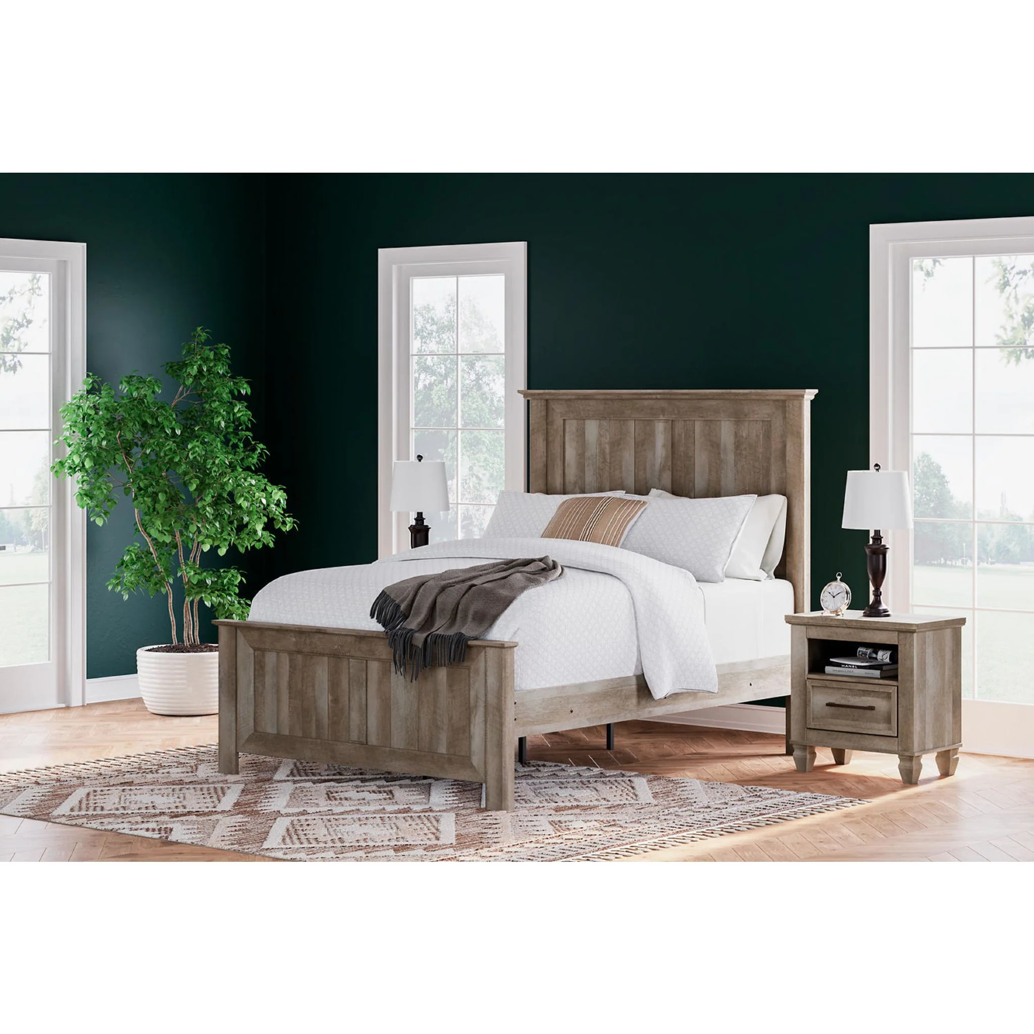 Yarbeck 5 Piece Panel Bedroom - Image 20