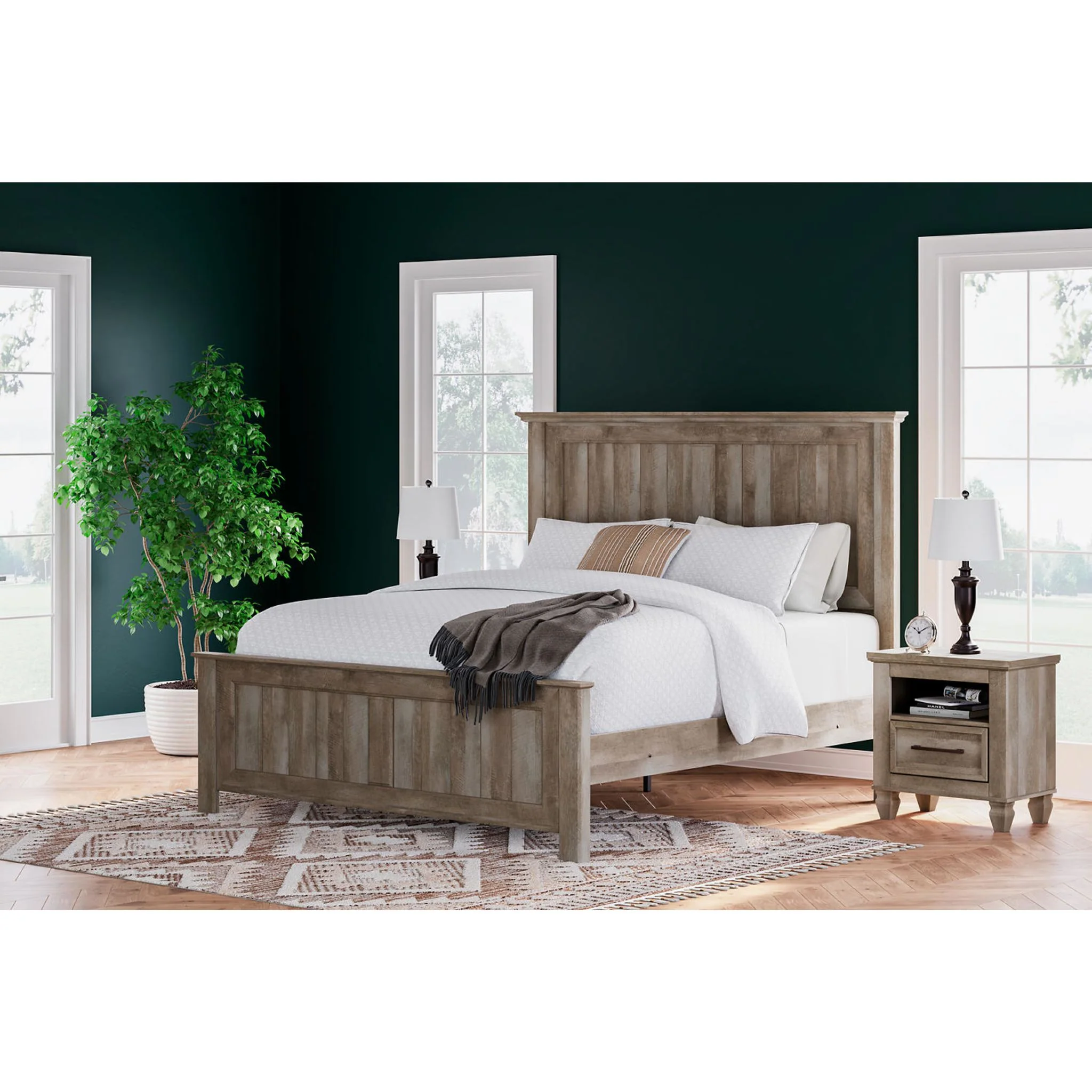 Yarbeck 5 Piece Panel Bedroom - Image 42