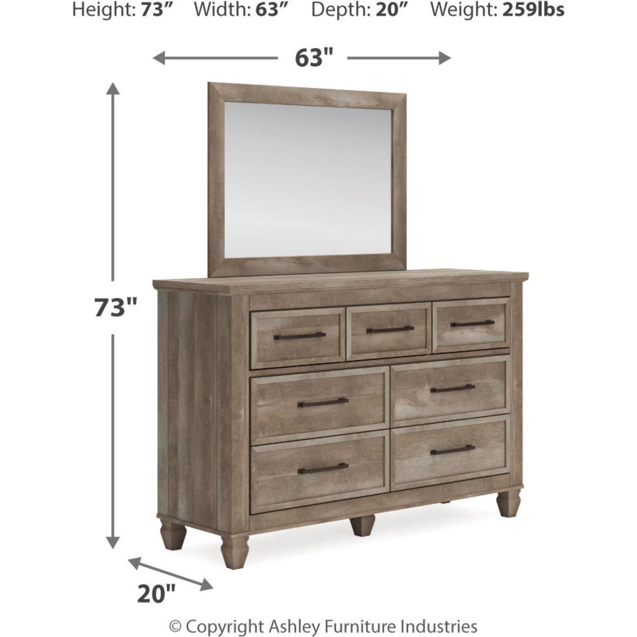 Yarbeck 5 Piece Panel Bedroom - Image 74