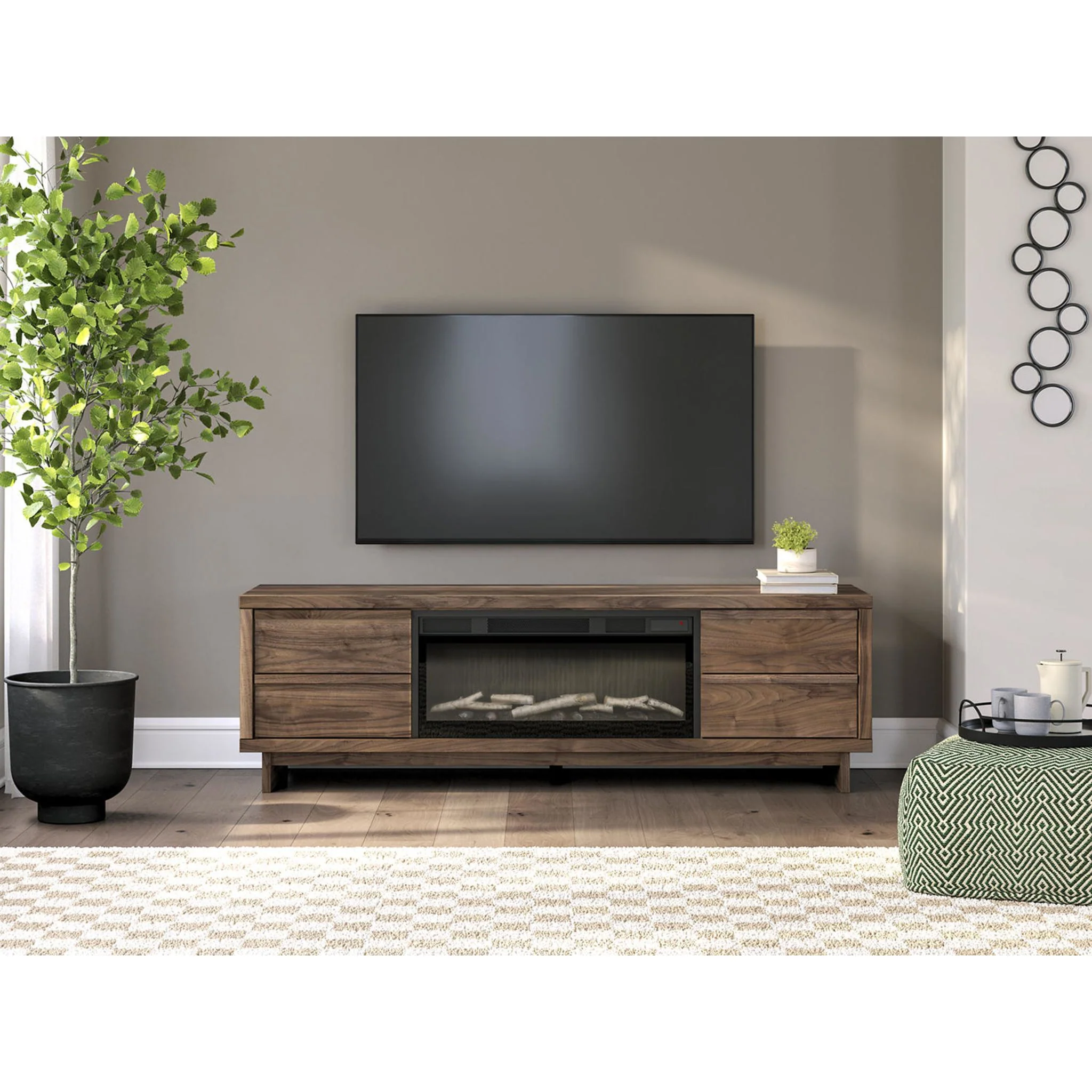 Zadilyn TV Stand with Fireplace - Image 10